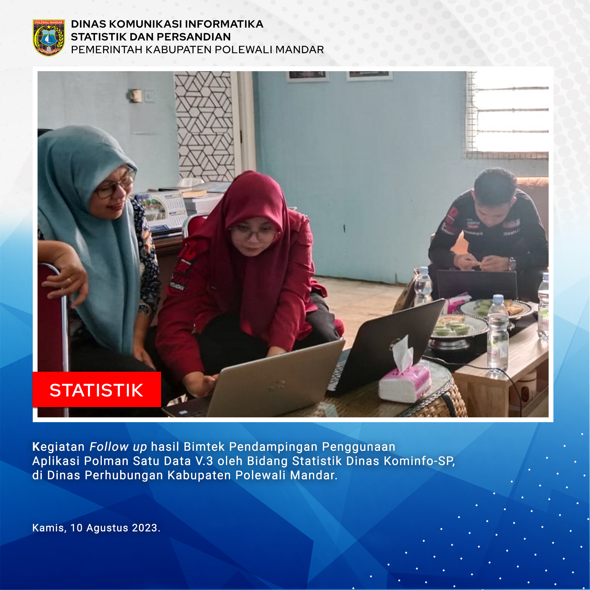 Follow Up Hasil Bimtek Aplikasi Polman Satu Data