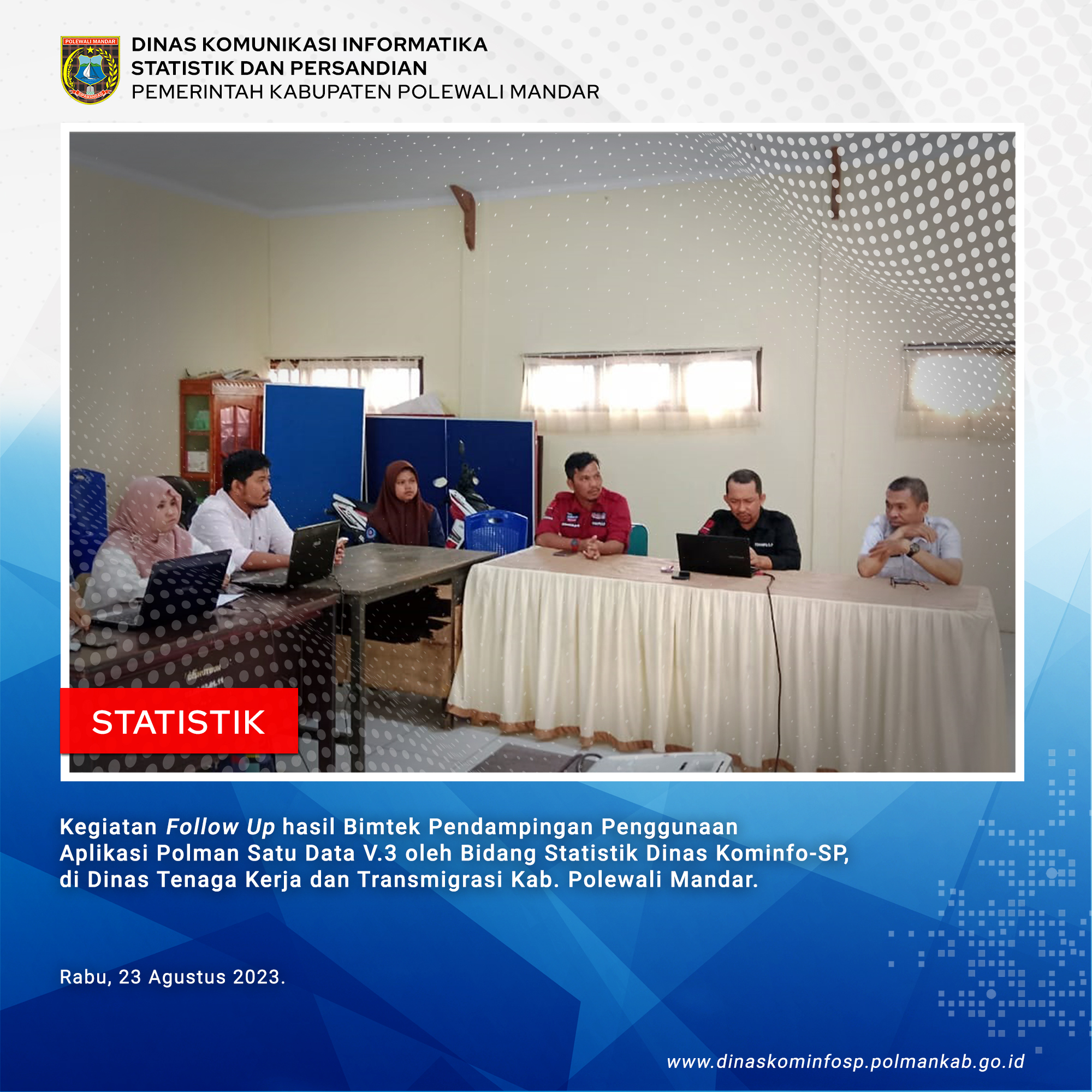Follow Up Hasil Bimtek Aplikasi Polman Satu Data V.3