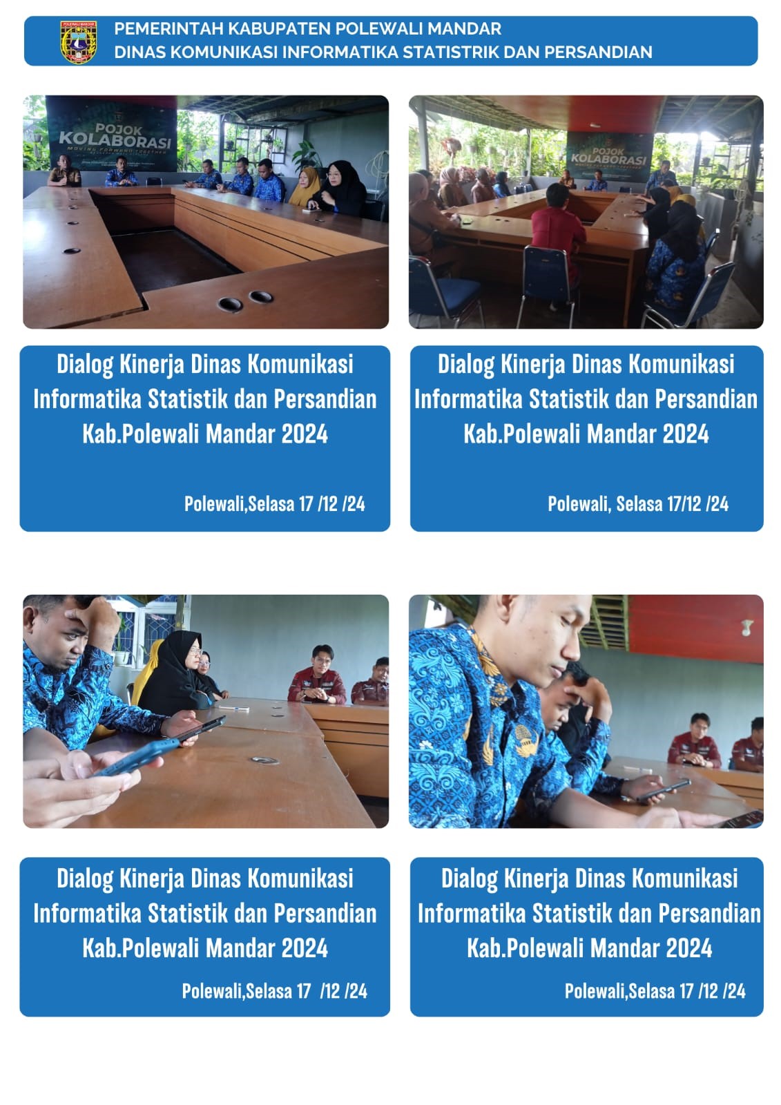 17 Desember Dialog Kinerja Dinas Kominfo SP