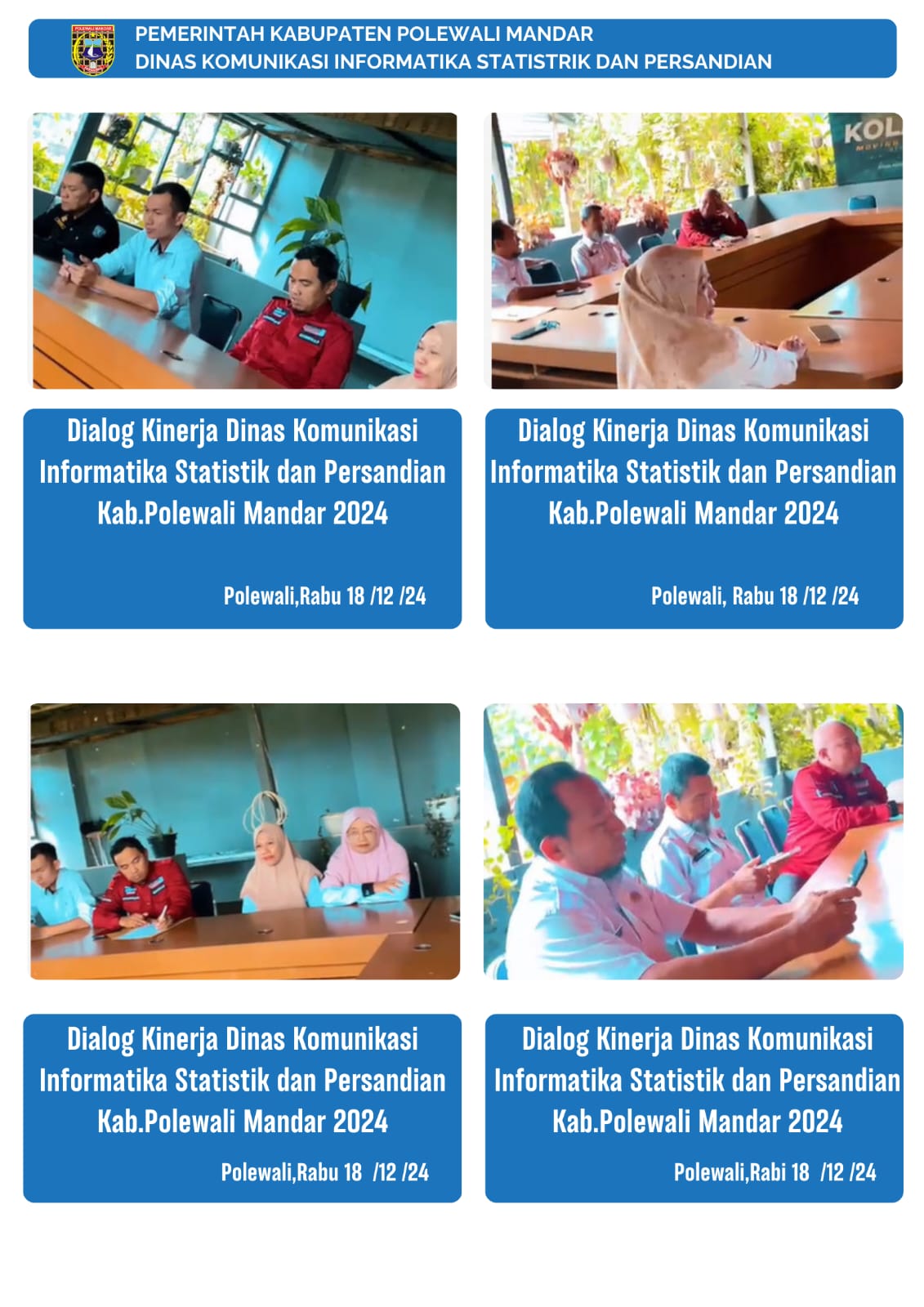 18 Desember Dialog Kinerja Dinas Kominfo SP