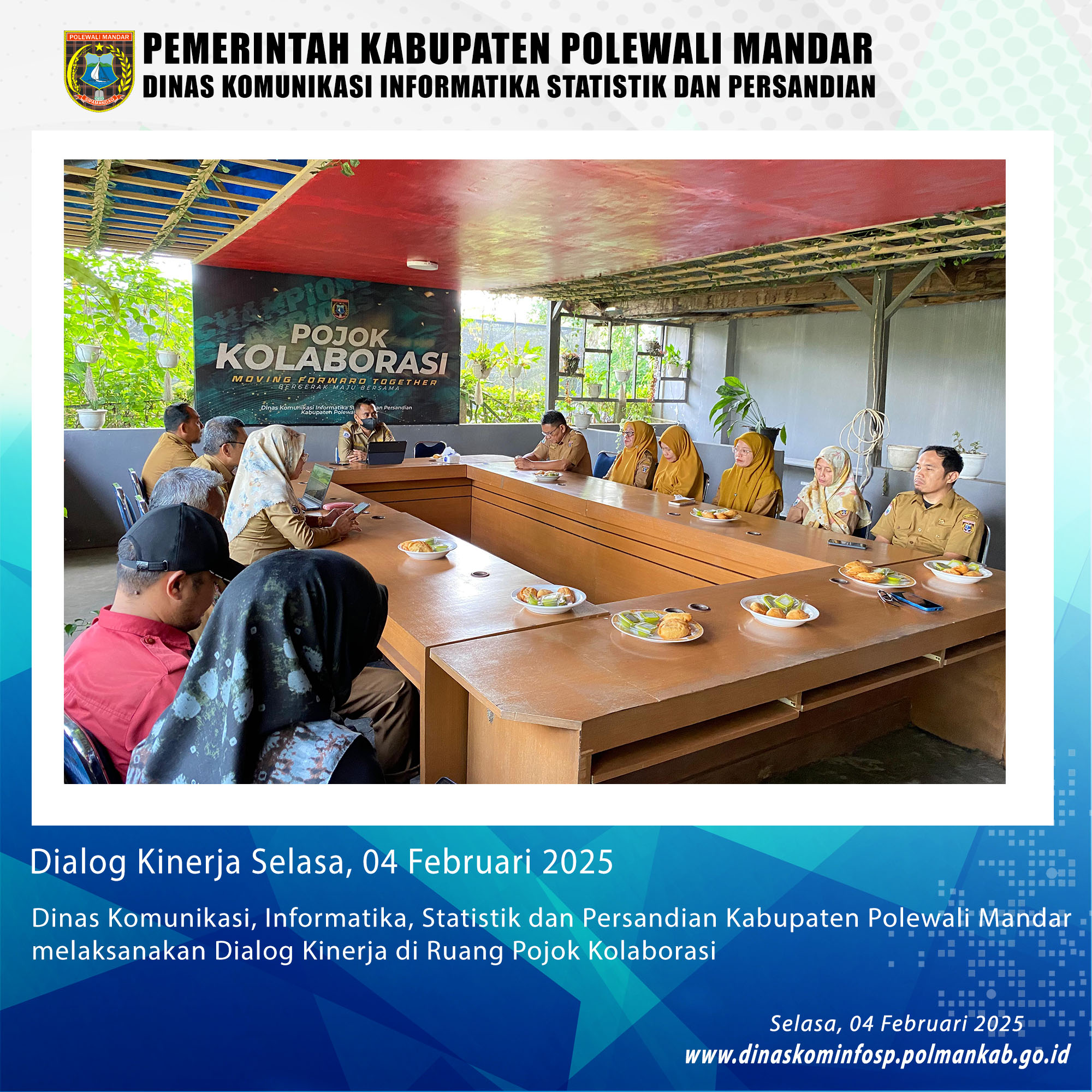 Dinas Kominfo SP Polman Laksanakan Dialog Kinerja Selasa, 04 Februari 2025