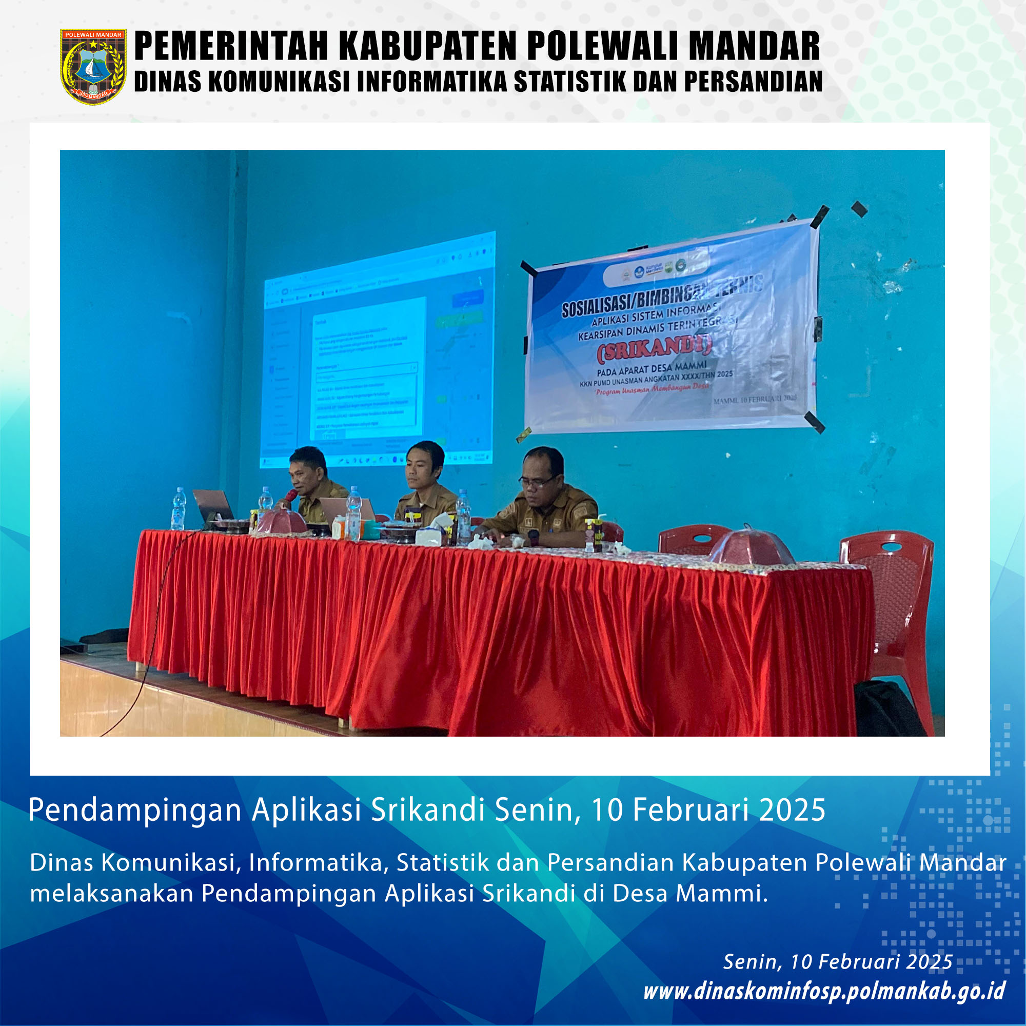Pendampingan Aplikasi Srikandi Senin, 10 Februari 2025