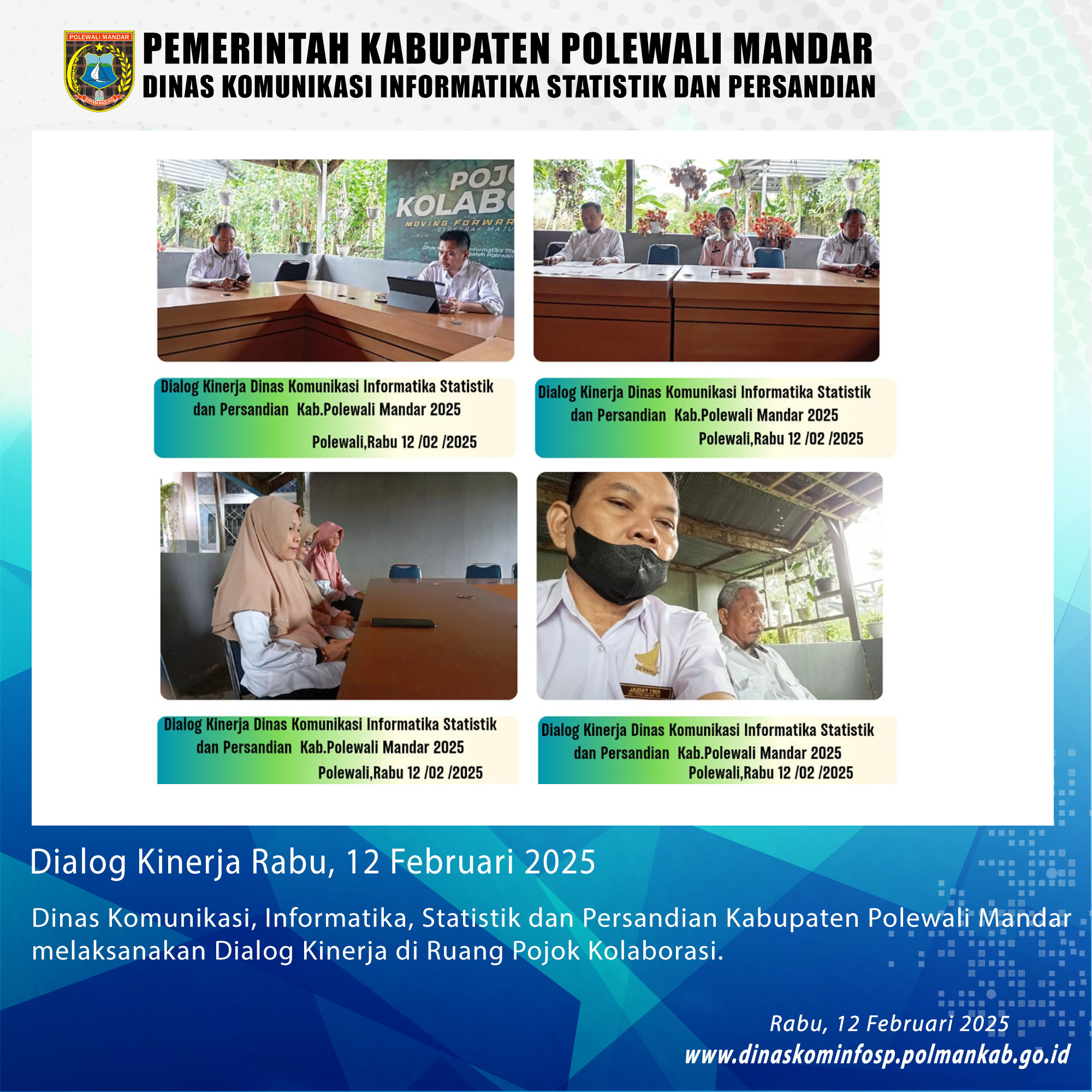 Dialog Kinerja Dinas Kominfo SP Rabu, 12 Februari 2025