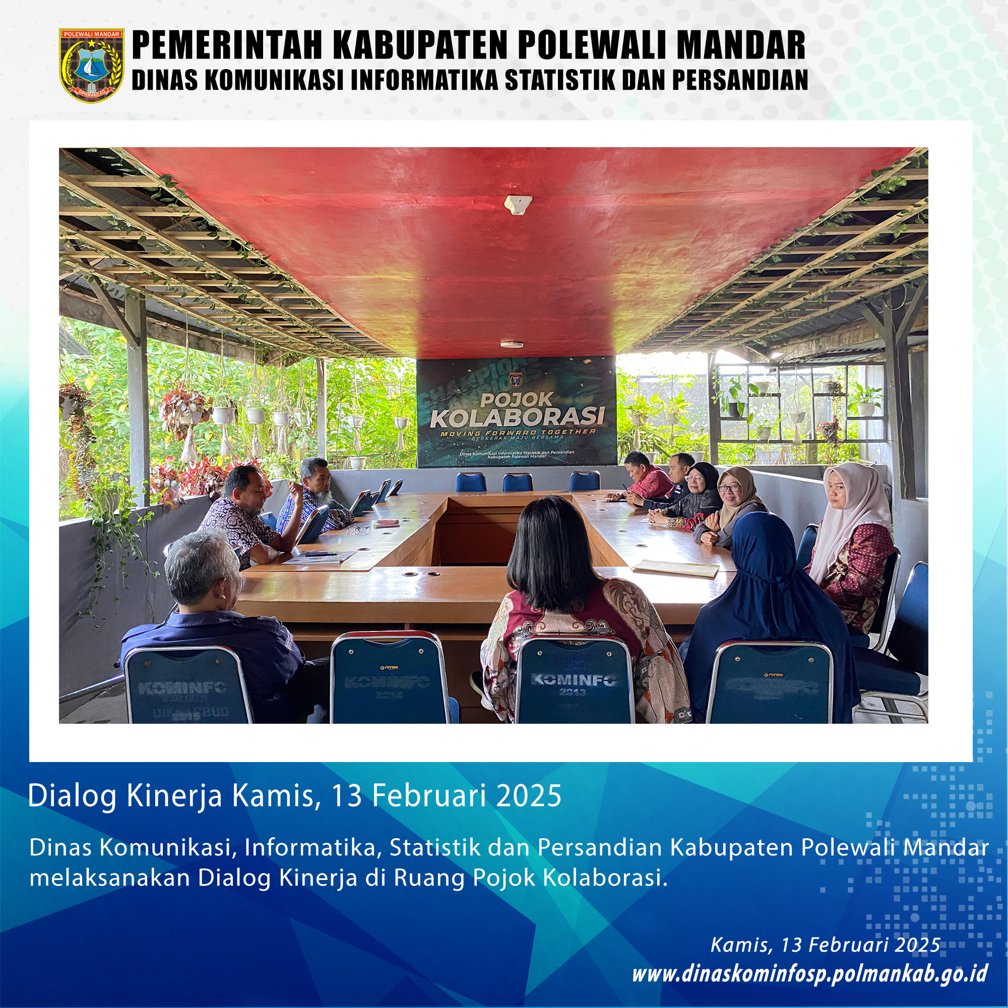 Dialog Kinerja Dinas Kominfo SP Pada Kamis, 13 Februari 2025