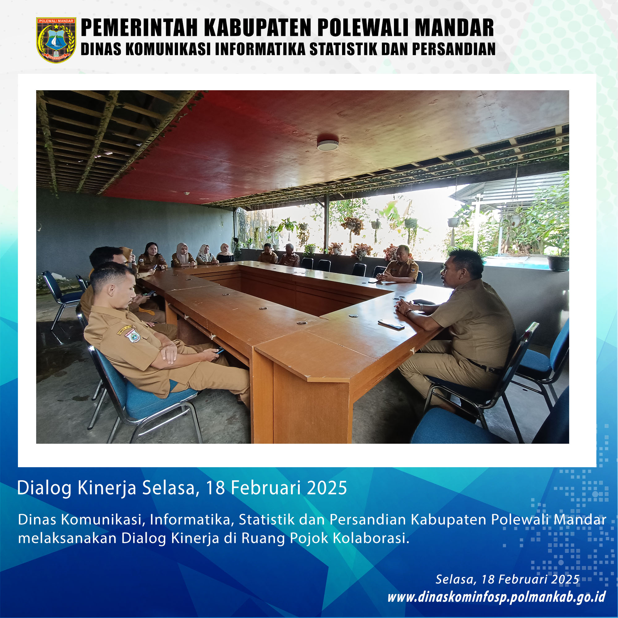 Dialog Kinerja Dinas Kominfo SP Selasa, 18 Februari 2025