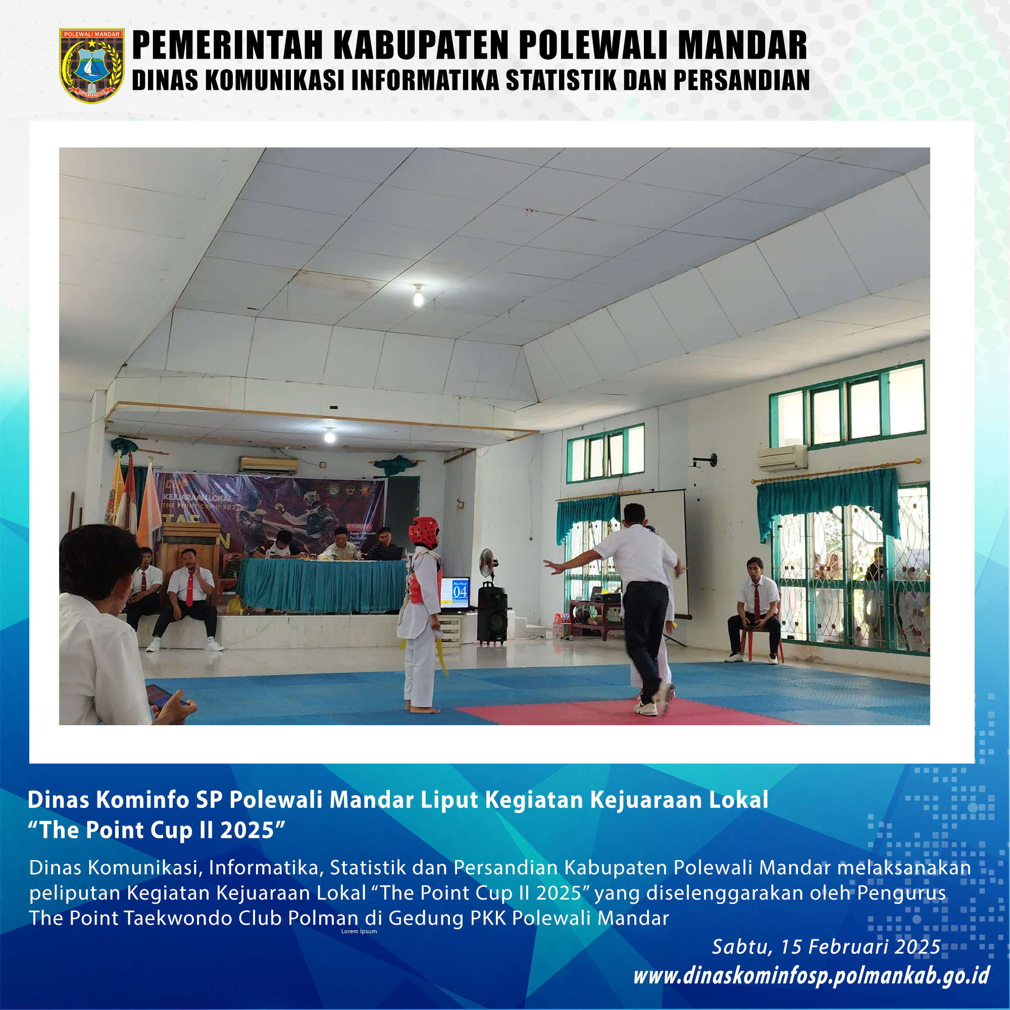 Dinas Kominfo SP Polewali Mandar Liput Kegiatan Kejuaraan Lokal “The Point Cup II 2025”