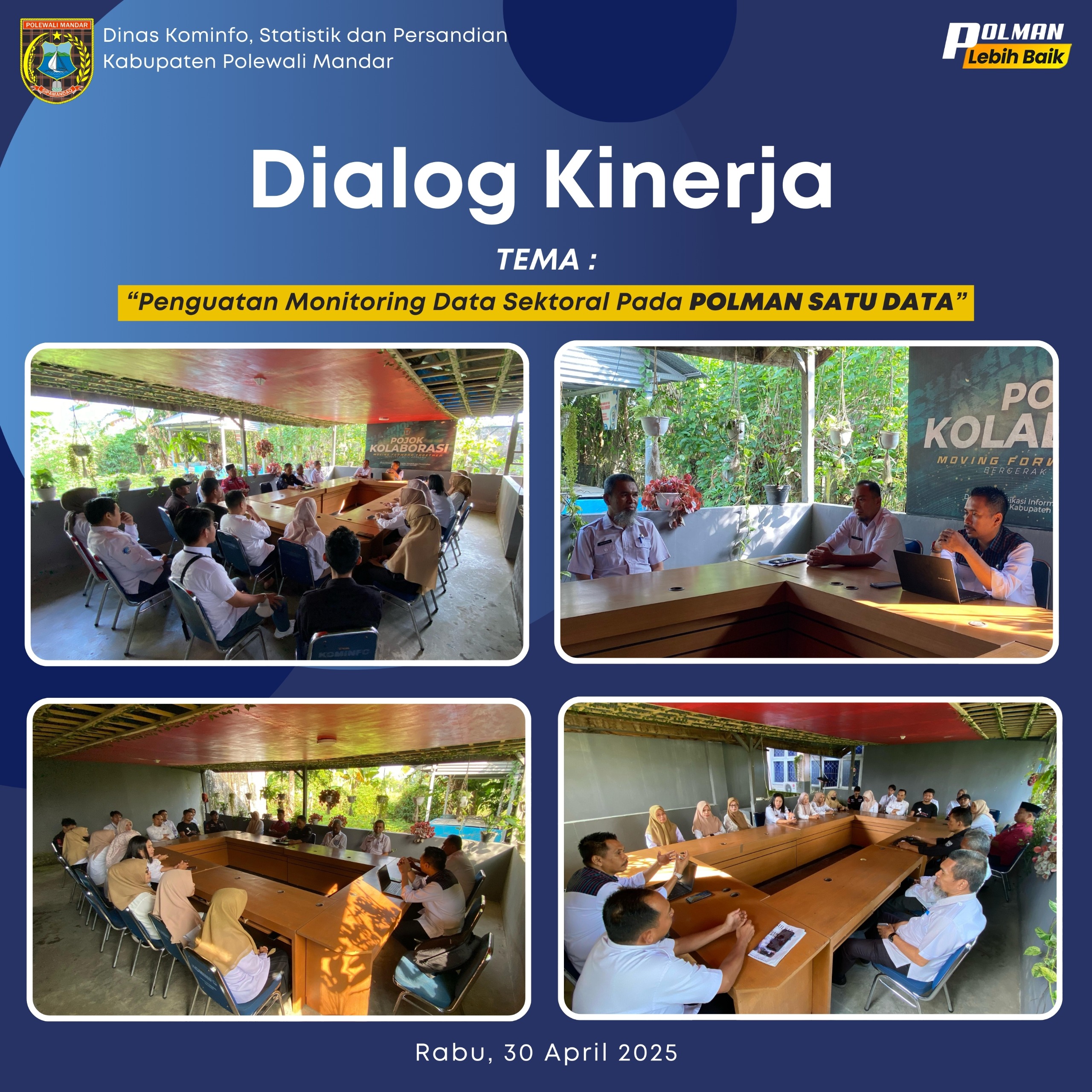 Dialog Kinerja Dinas Kominfo SP Rabu 30 April 2025