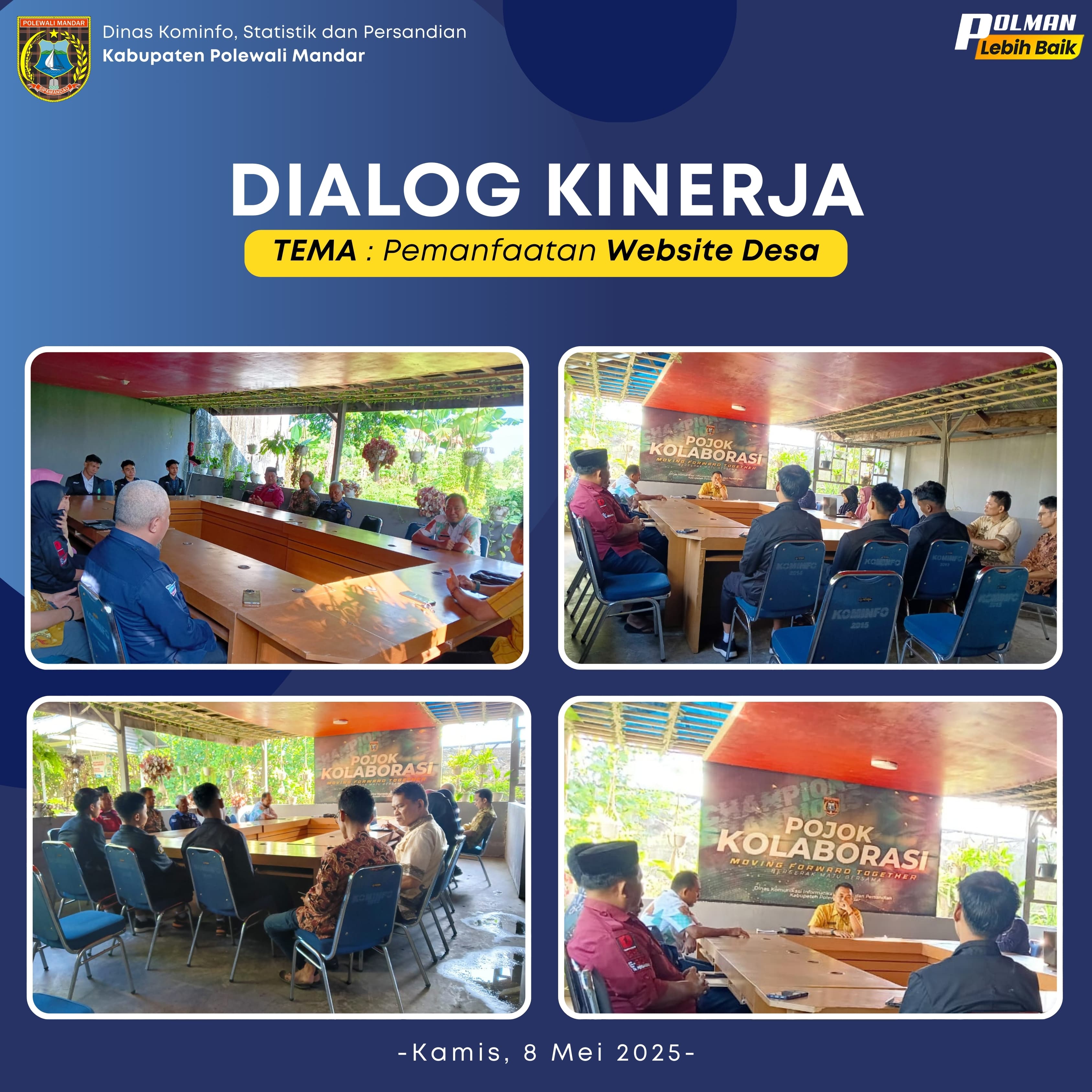 Dialog Kinerja Dinas Kominfo SP Tanggal 8 Mei 2025