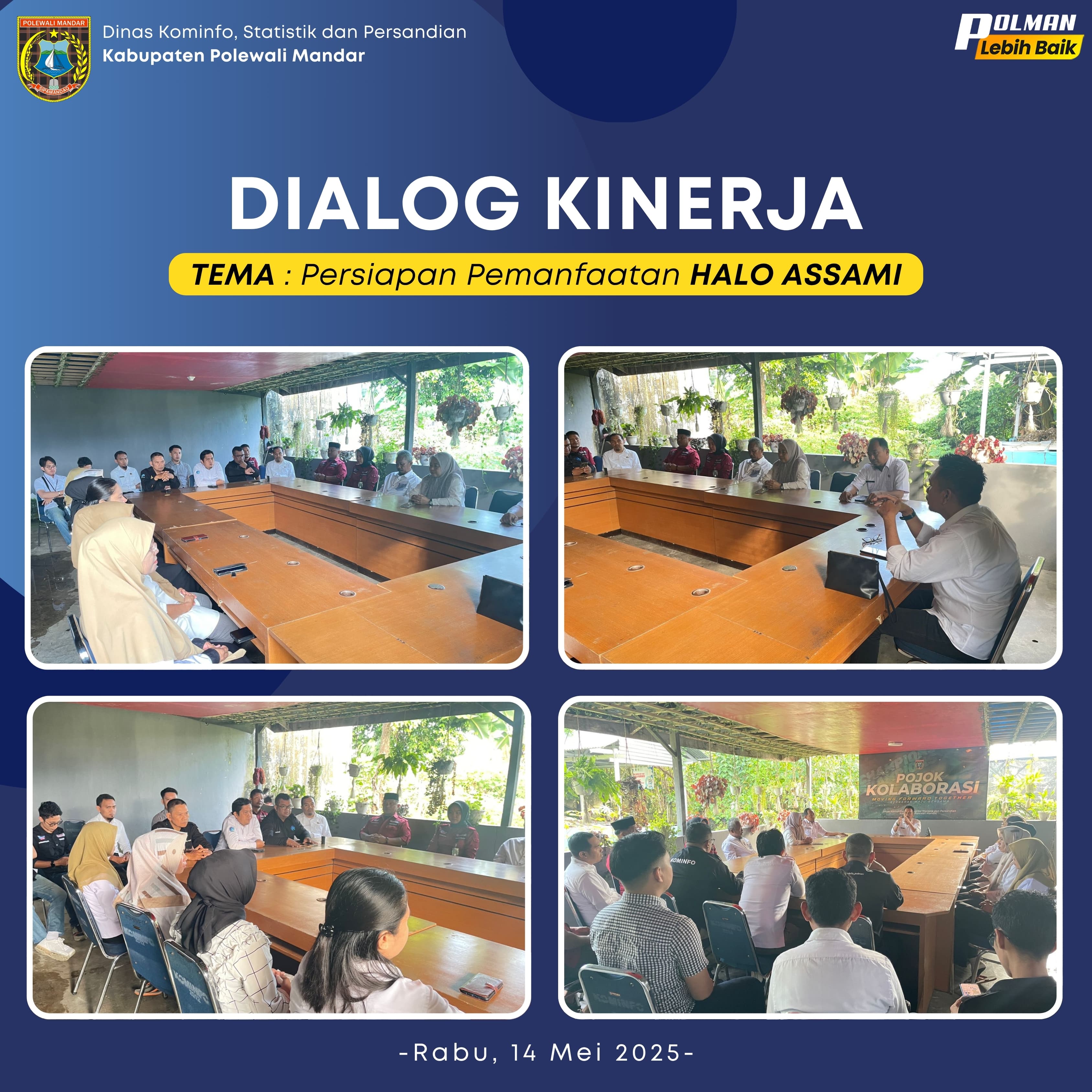 Dialog Kinerja Dinas Kominfo SP Rabu 14 Mei2025