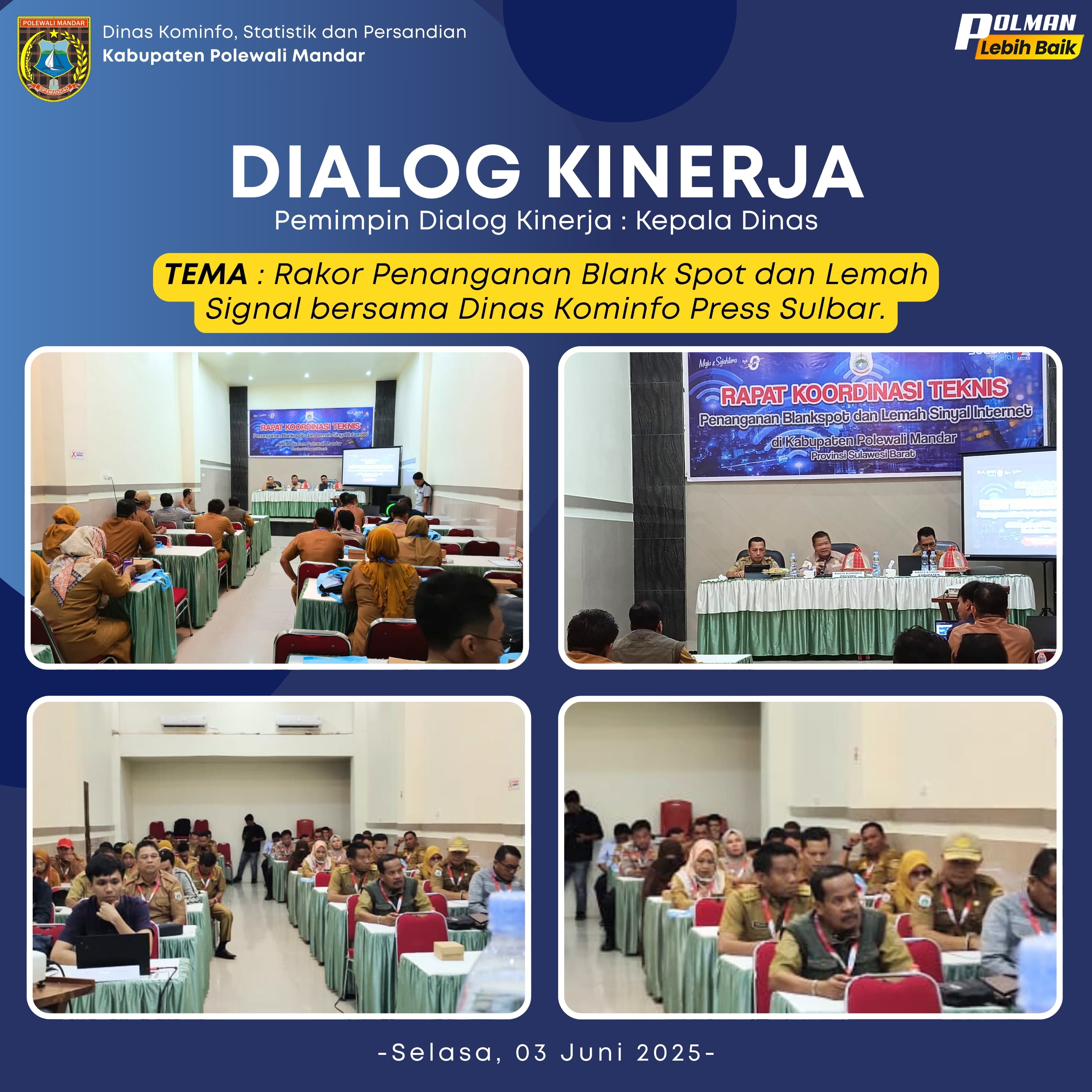 Dialog Kinerja Dinas Kominfo SP  Selasa 3 Juni 2025