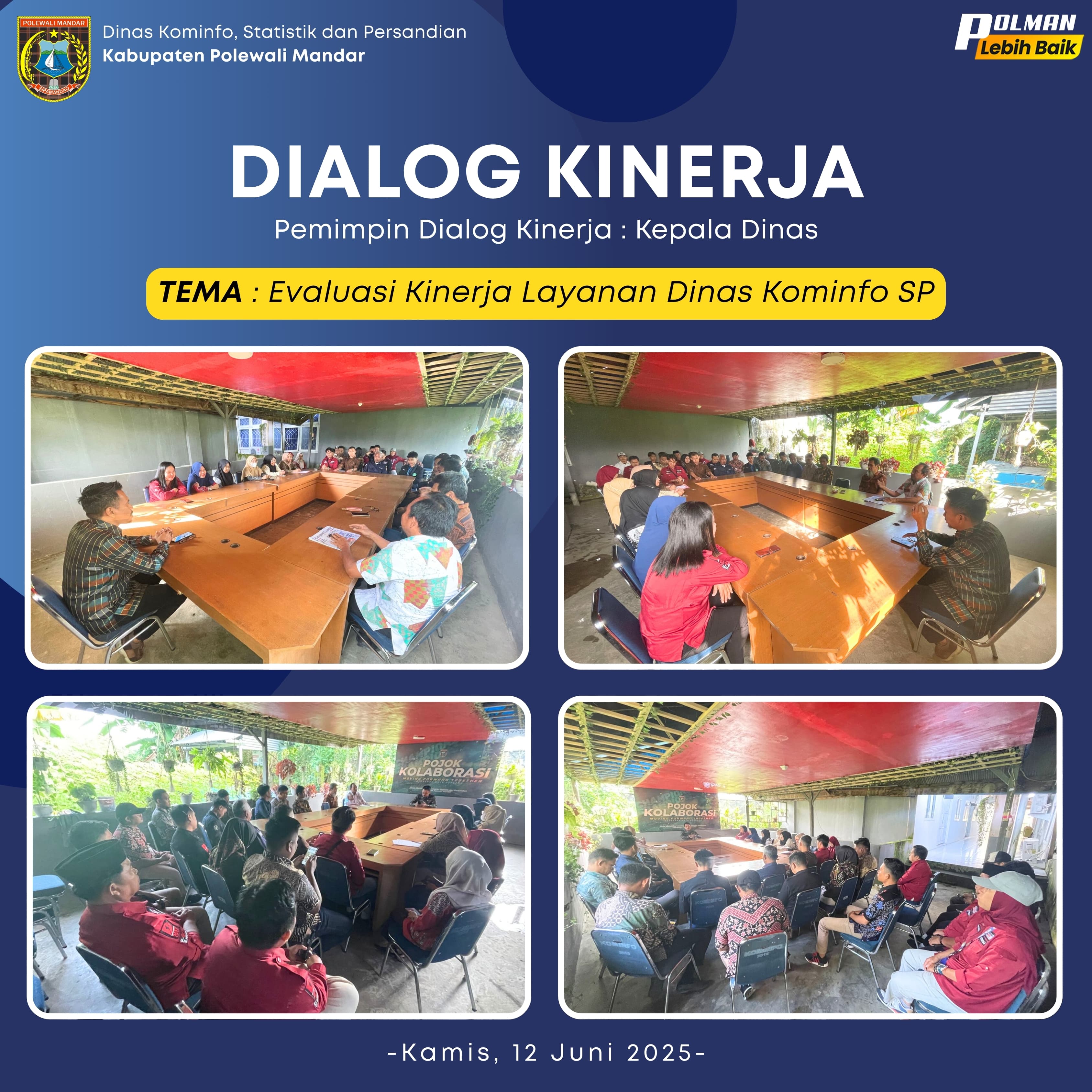 Dialog Kinerja Dinas Kominfo SP Kamis 12 Juni 2025