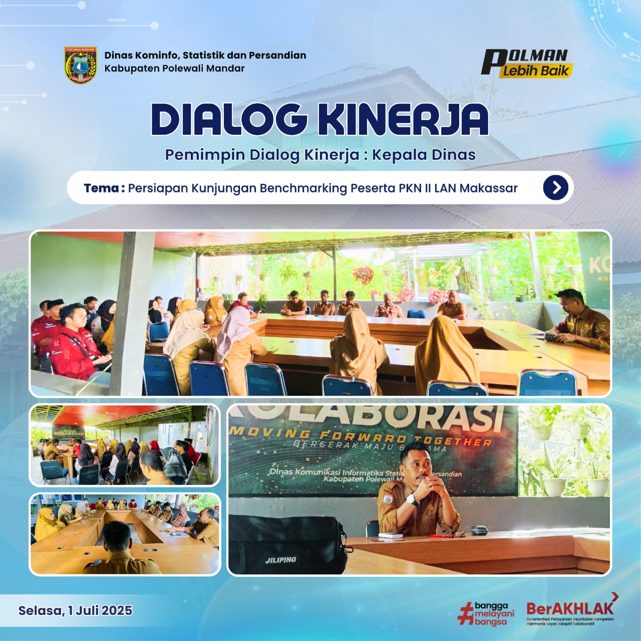 Dialog Kinerja Dinas Kominfo SP Selasa, 01 Juli  2025