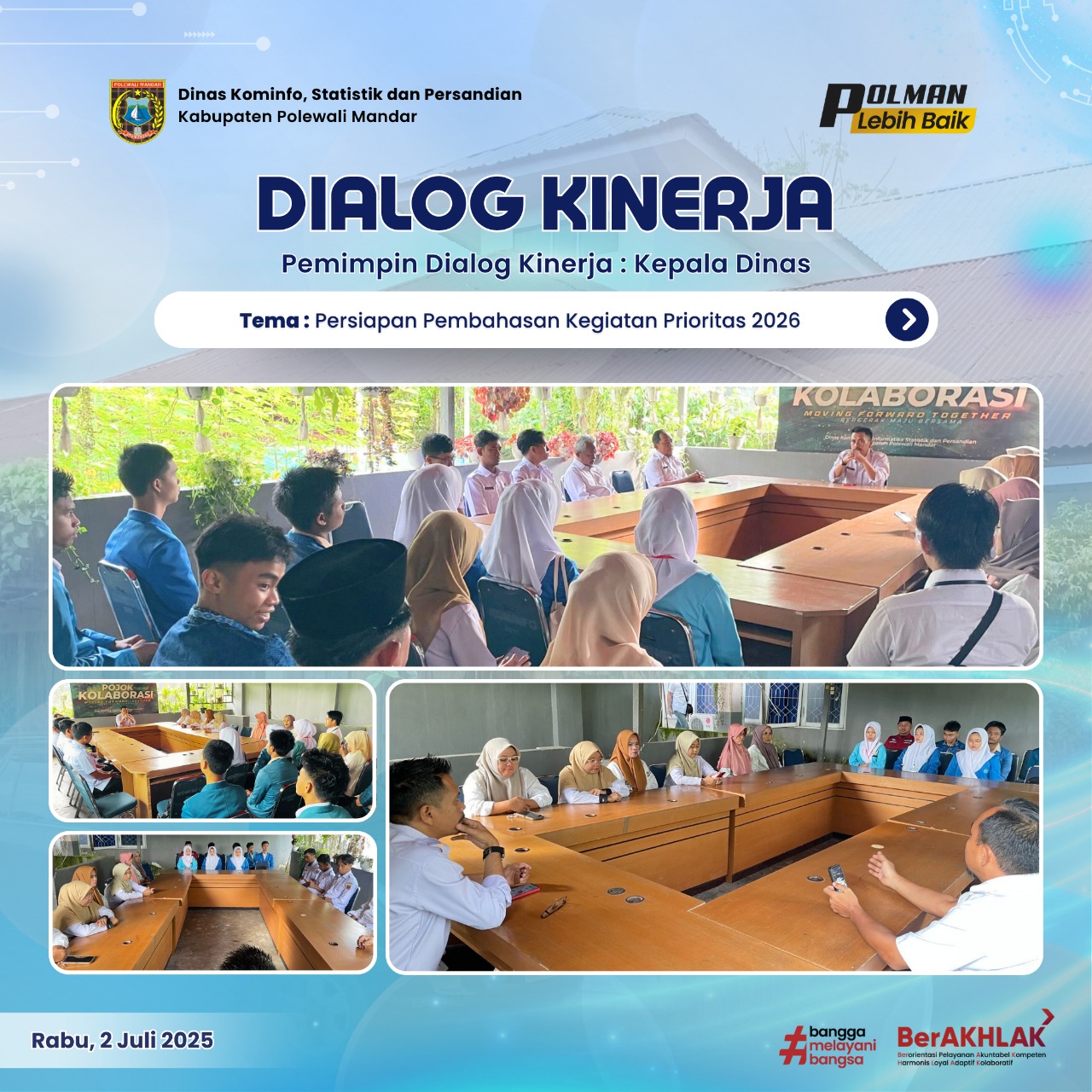 Dialog Kinerja Dinas Kominfo Rabu 02 Juli 2025