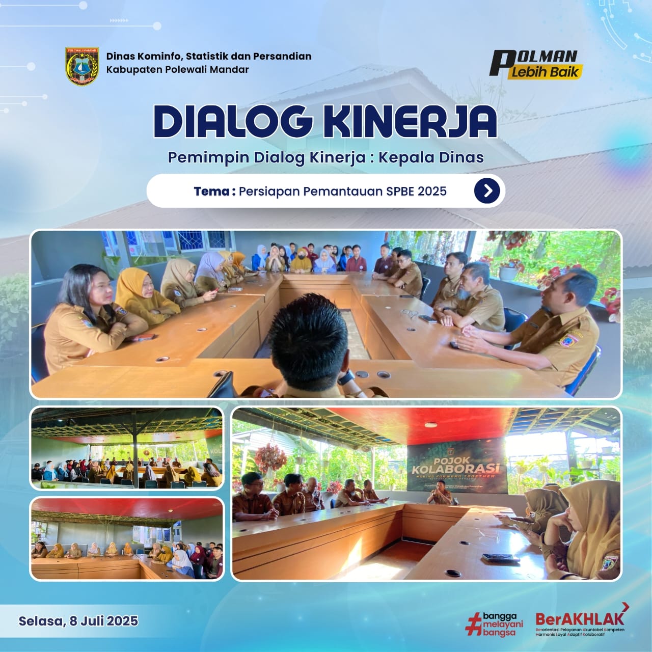Dialog Kinerja Dinas Kominfo SP  Selasa 8 Juli 2025