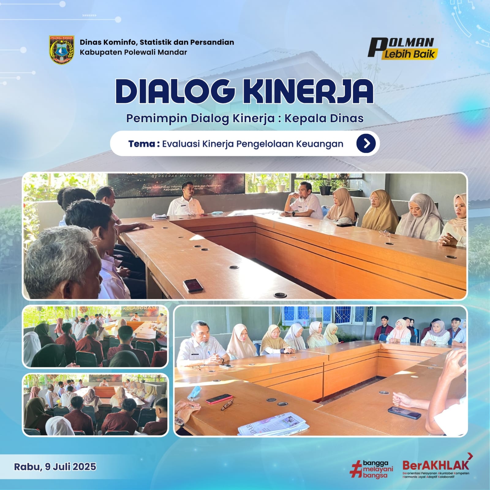 Dialog Kinerja Dinas Kominfo SP Rabu 9 Juli 2025