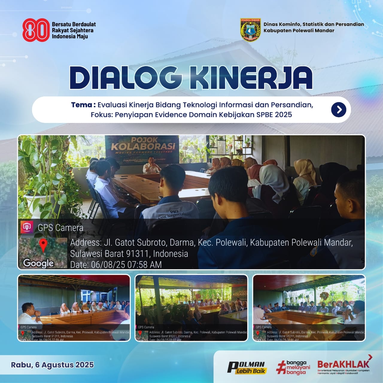 Dialog Kinerja Dinas Kominfo SP Rabu 06 Agustus 2025