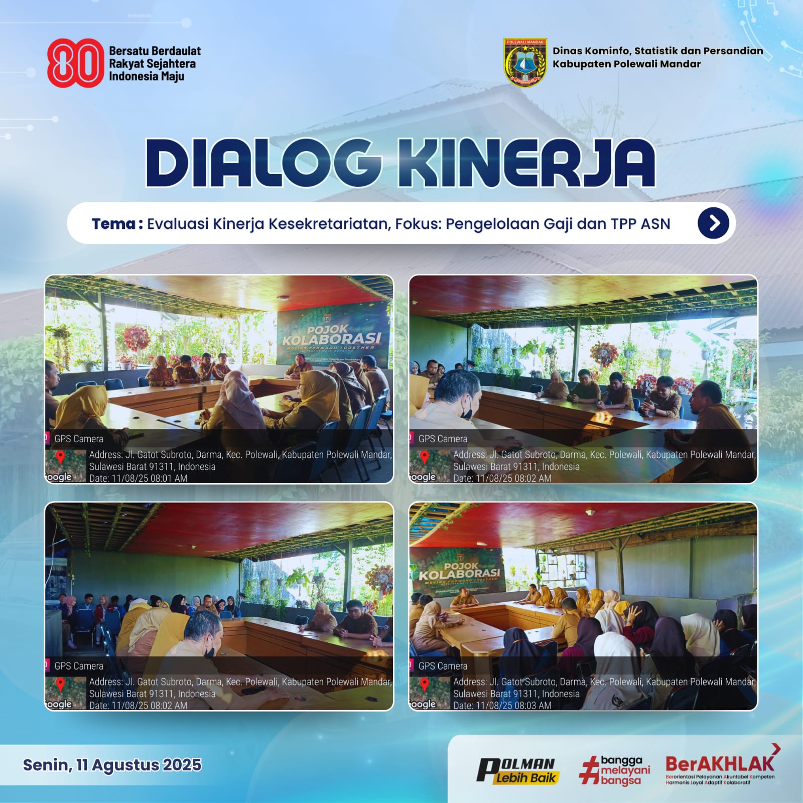 Dialog Kinerja Senin 11 Agustus 2025