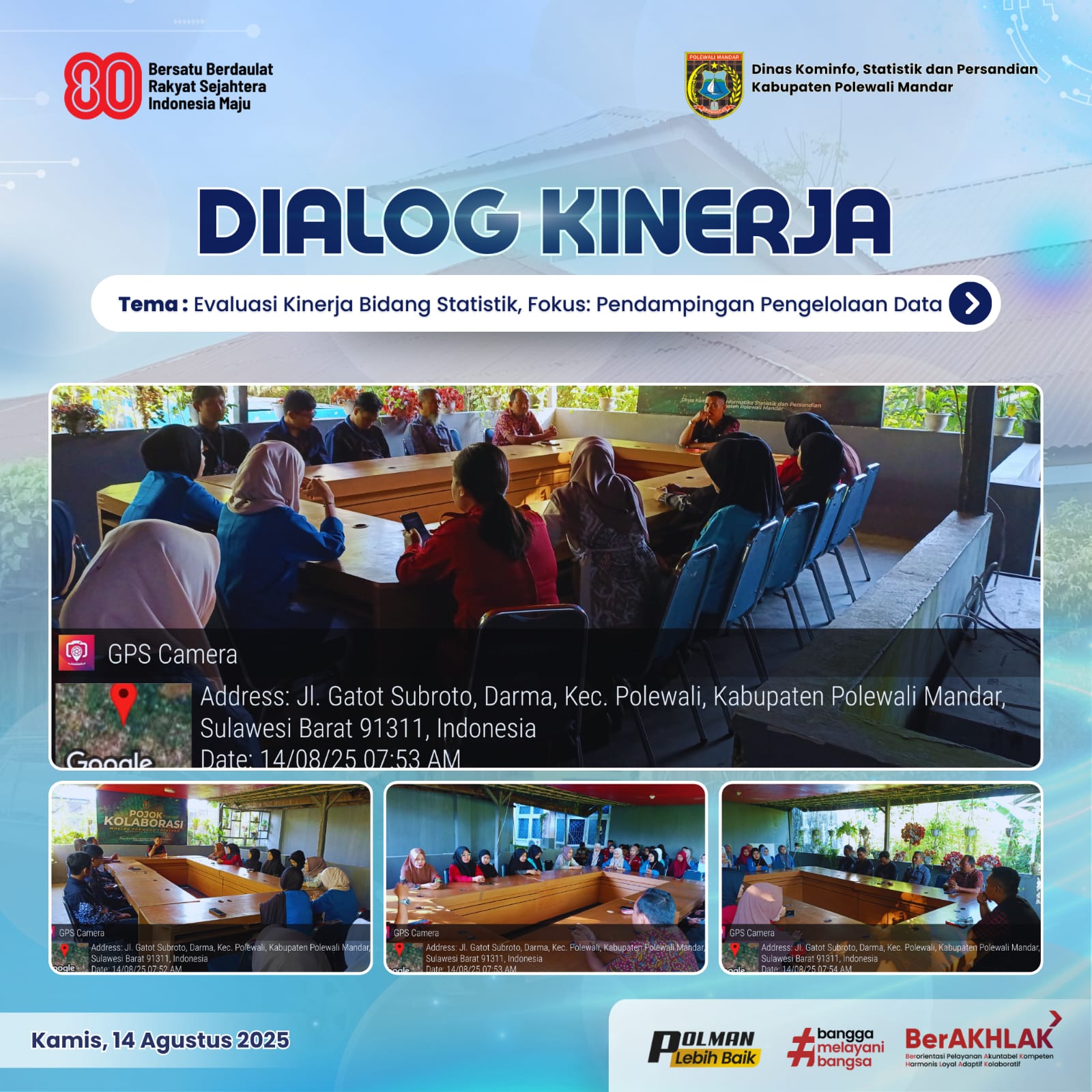 Dialog Kinerja Dinas Kominfo Kamis 14 Agustus 2025