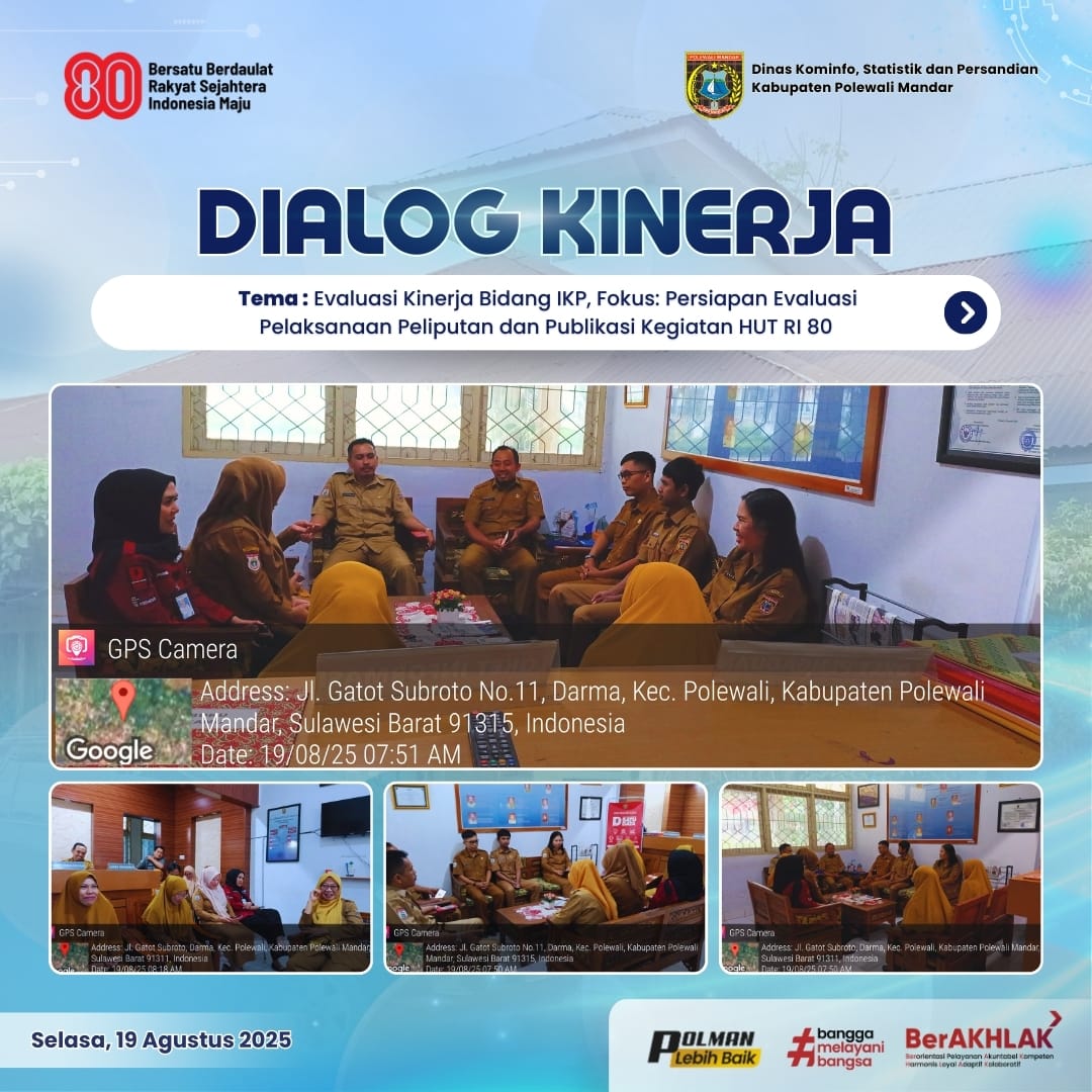 Dialog Kinerja Dinas Kominfo SP Selasa 19 Agustus 2025