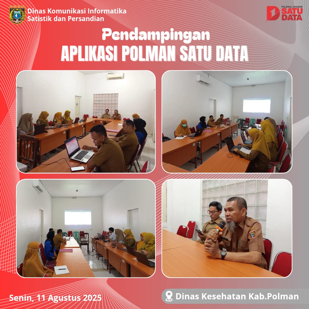Pendampingan Aplikasi Polman Satu Data di Dinas Kesehatan Kab Polman
