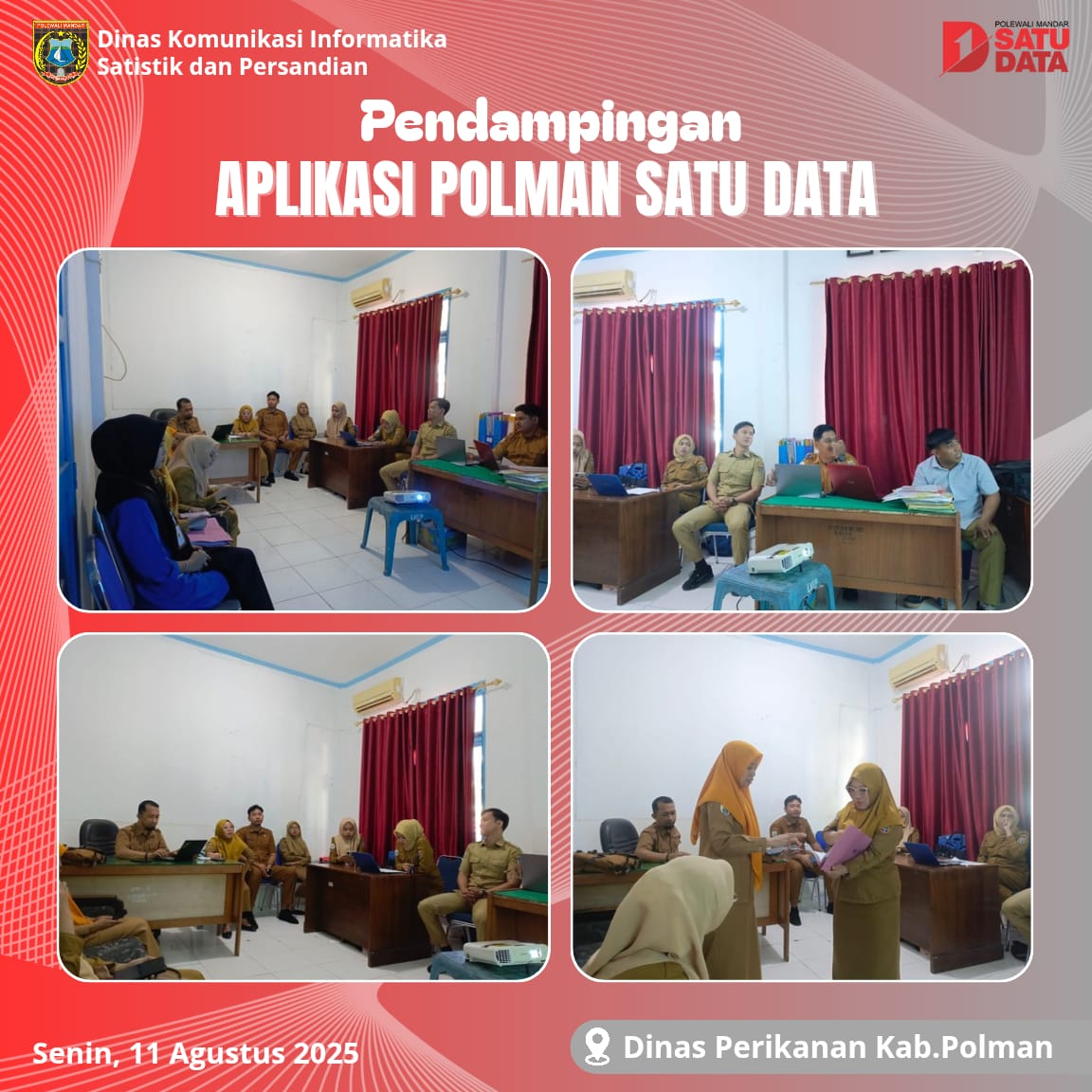 Pendampingan Aplikasi Polman Satu Data di Dinas Perikanan Kab Polman