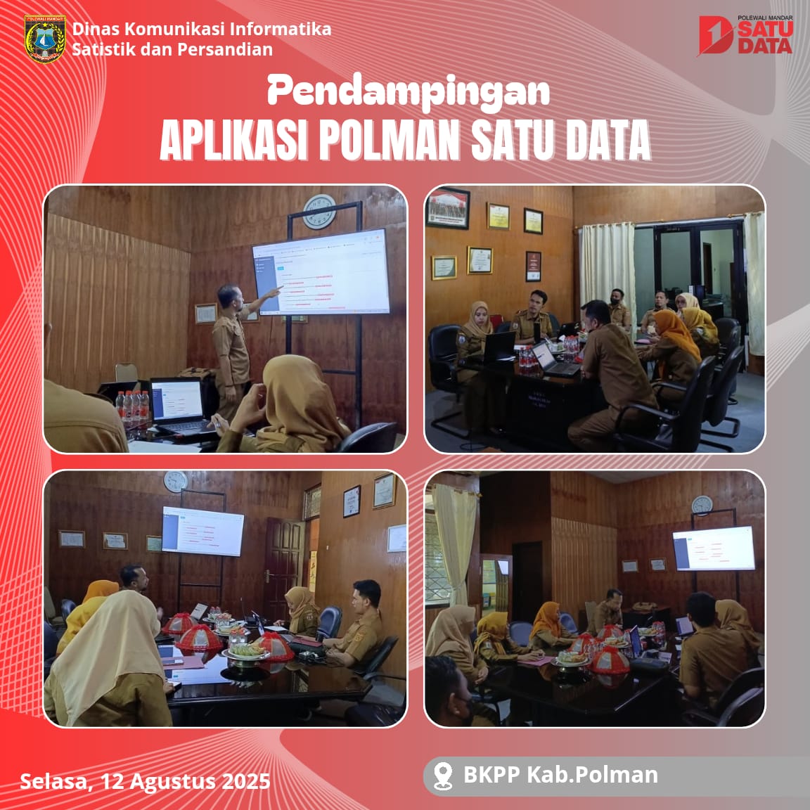 Pendampingan Aplikasi Polman Satu Data di BKPP Kab Polman
