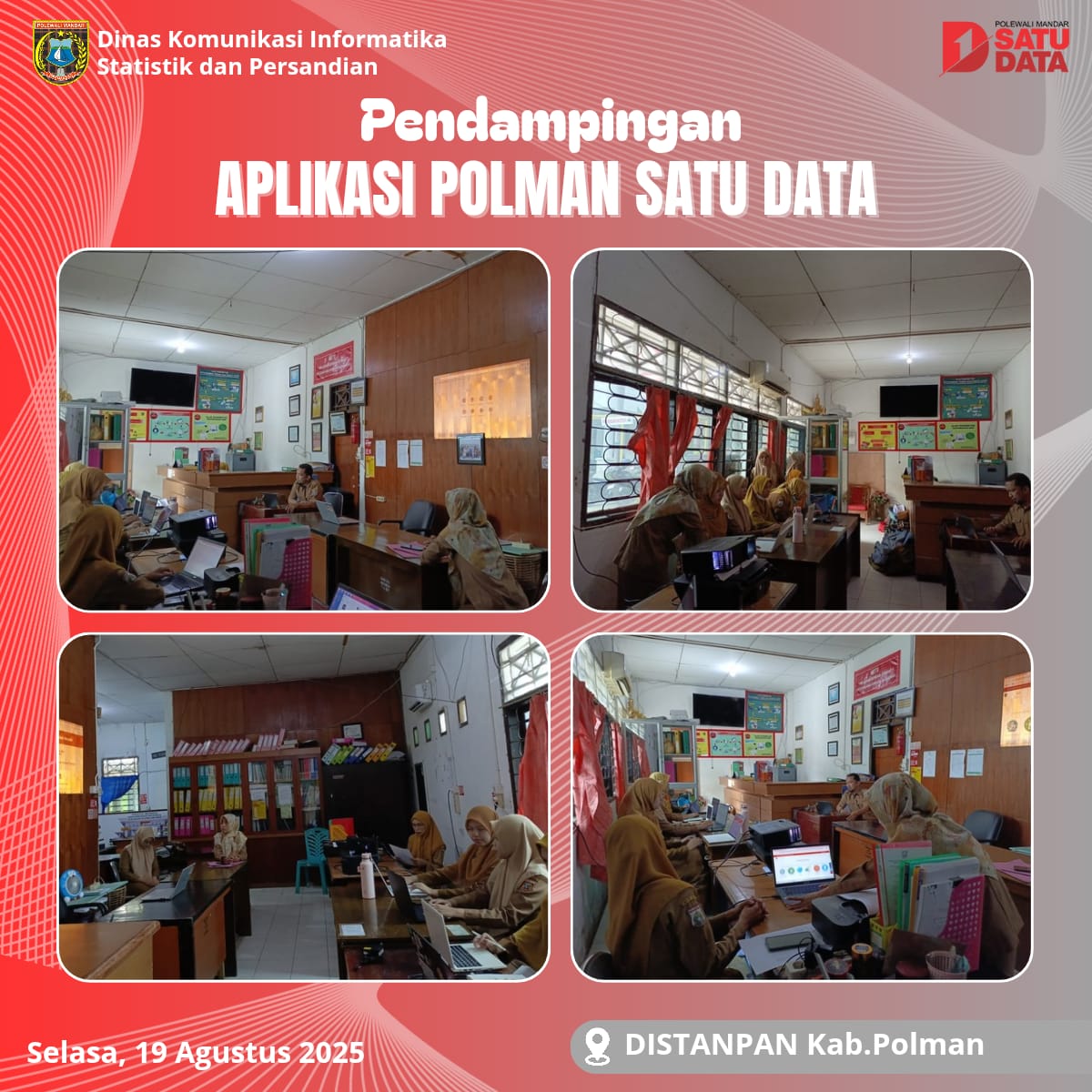 Pendampingan Aplikasi Polman Satu Data di DISTANPAN Kab Polman
