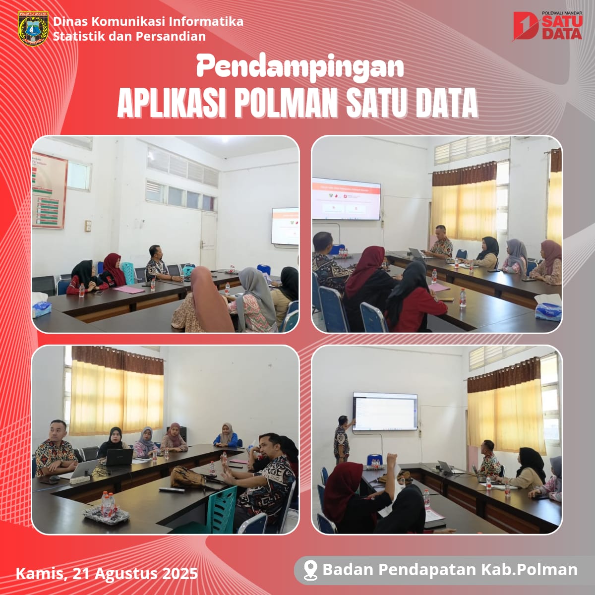 Pendampingan Aplikasi Polman Satu Data di Badan Pendapatan 