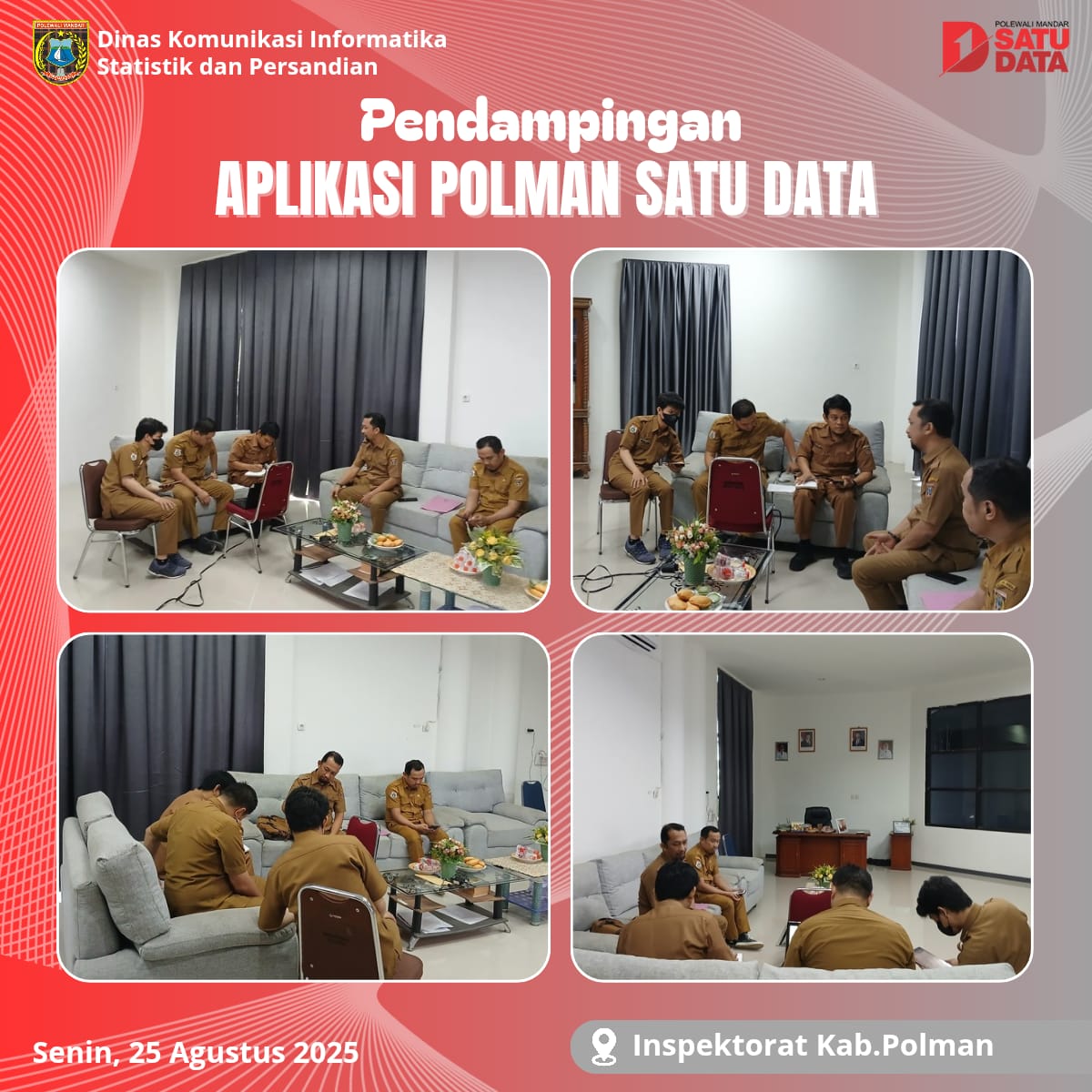 Pendampingan Aplikasi Polman Satu Data di Inspektorat 