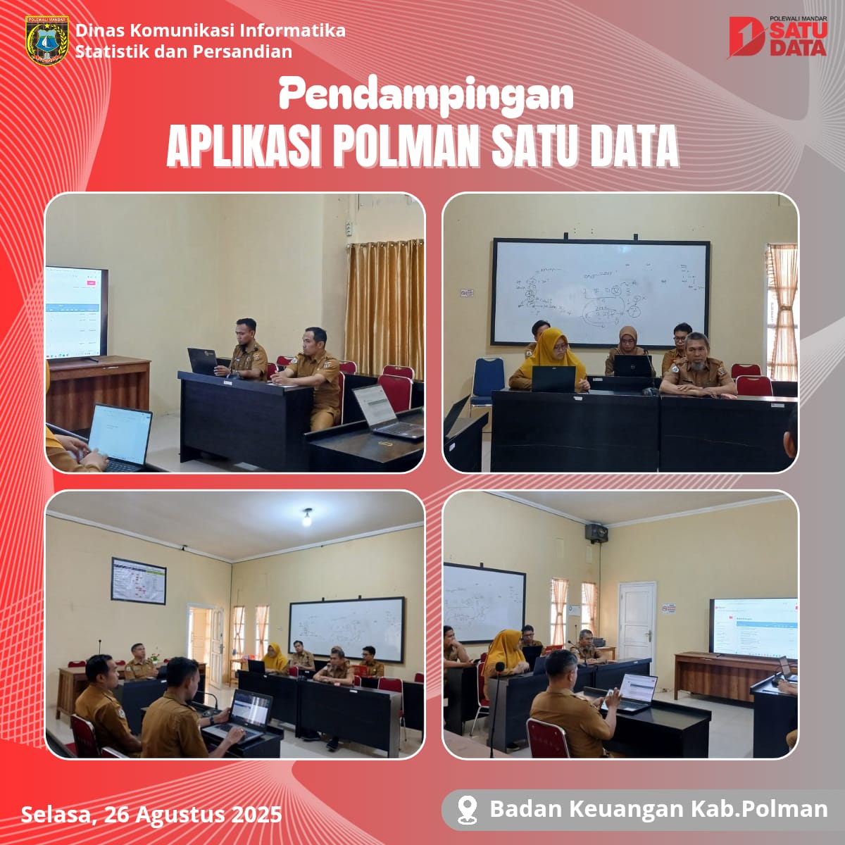 Pendampingan Aplikasi Polman Satu Data di Badan Keuangan 