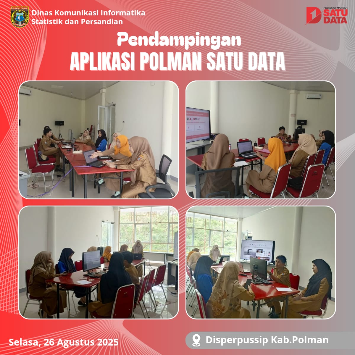 Pendampingan Aplikasi Polman Satu Data di DPK