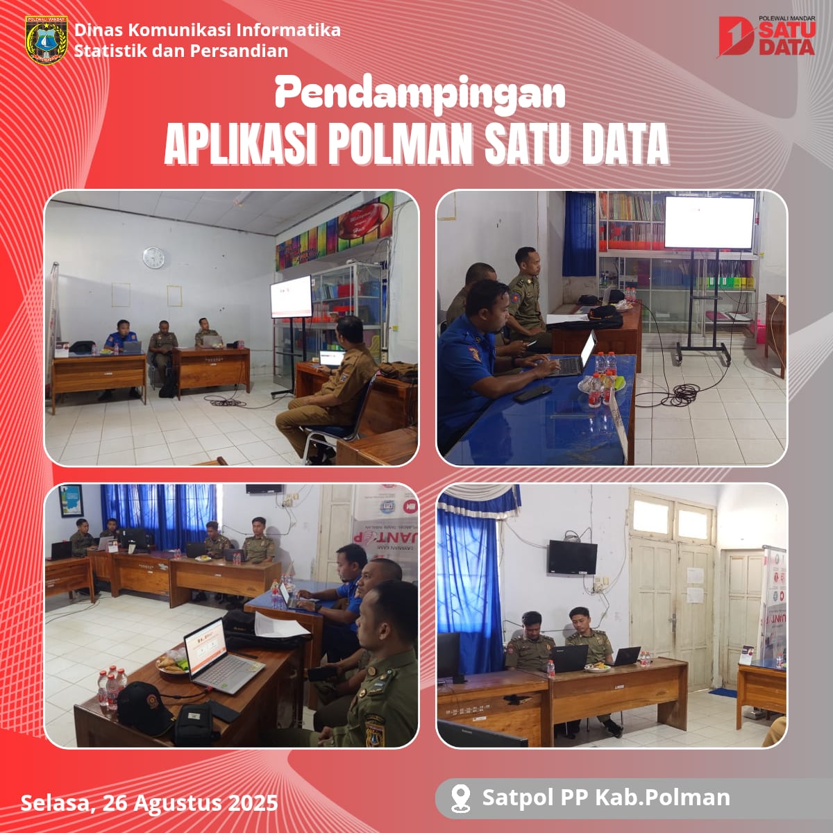 Pendampingan Aplikasi Polman Satu Data di Satpol-PP 