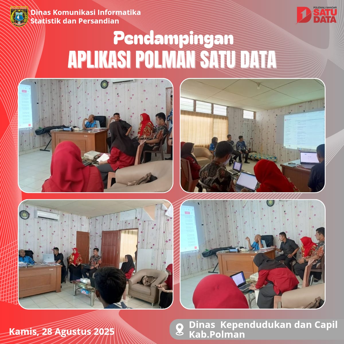 Pendampingan Aplikasi Polman Satu Data di Dinas Dukcapil
