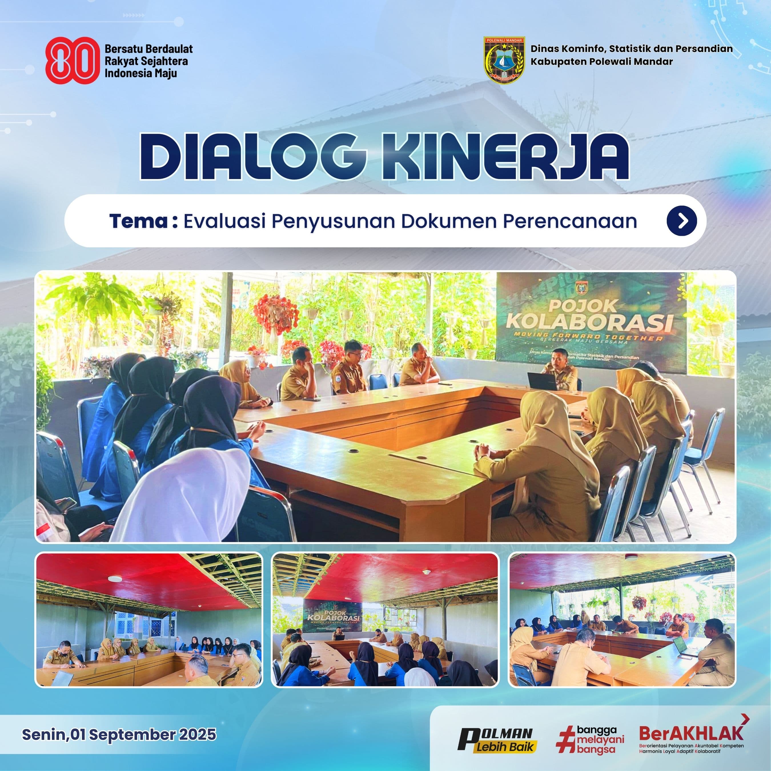 Dialog Kinerja Dinas Kominfo SP Senin 1 September 2025