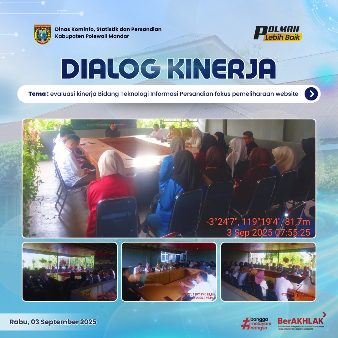 Dialog Kinerja Dinas Kominfo SP Rabu 03 September 2025