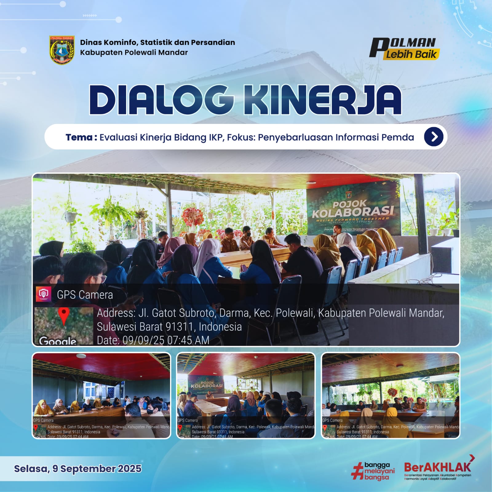 Dialog Kinerja Dinas Kominfo SP Selasa 09 September 2025