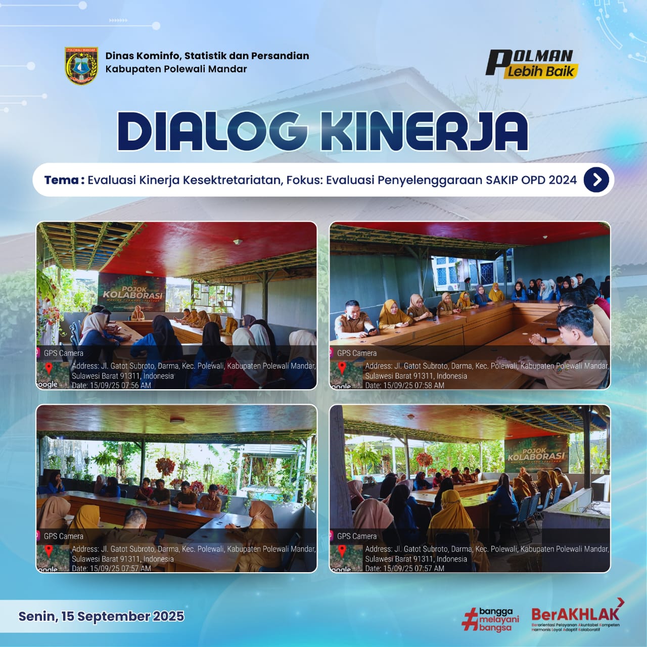 Dialog Kinerja Dinas Kominfo SP Senin 15 September 2025