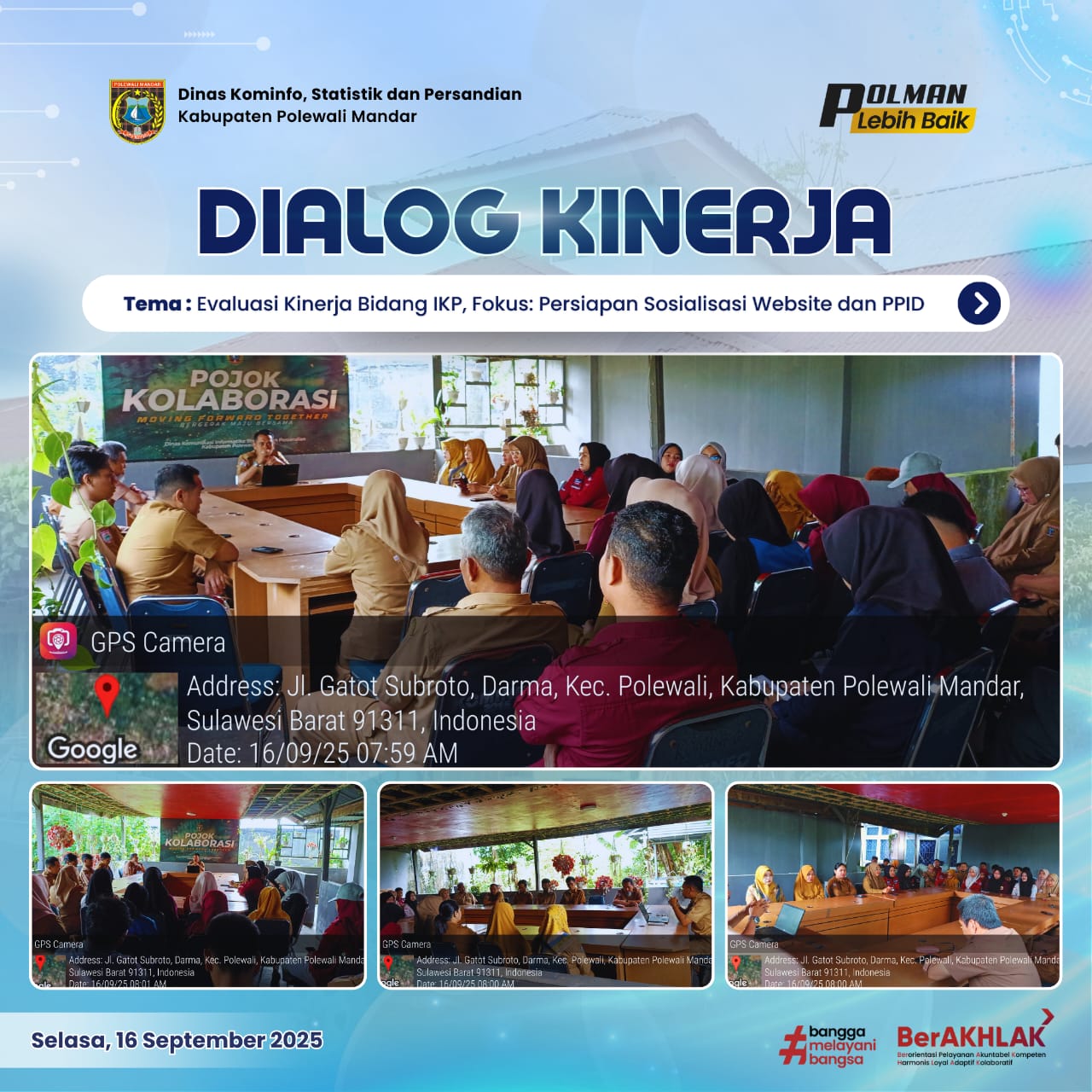 Dialog Kinerja Dinas Kominfo SP Selasa 16 September 2025