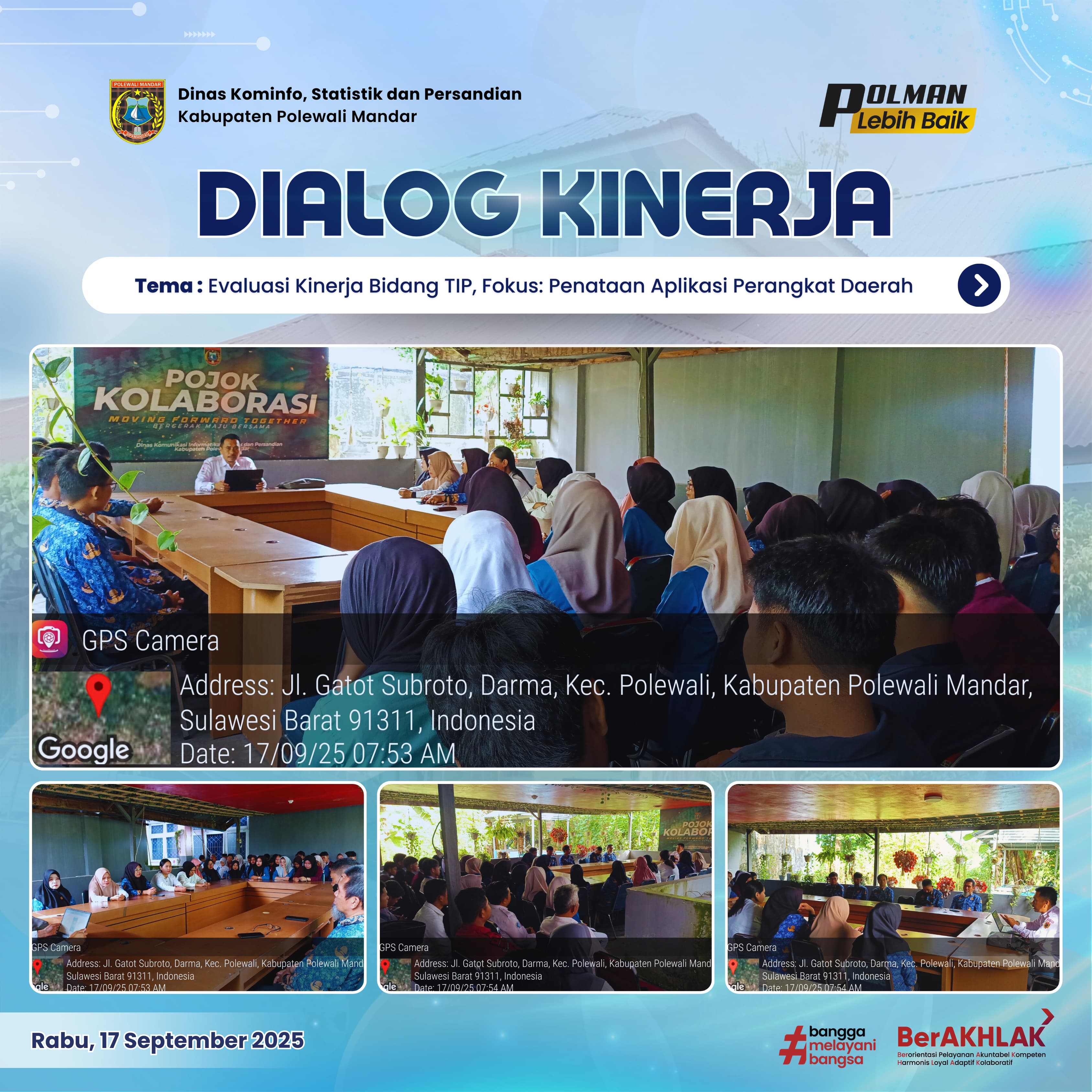 Dialog Kinerja Dinas Kominfo SP Rabu 17 September 2025