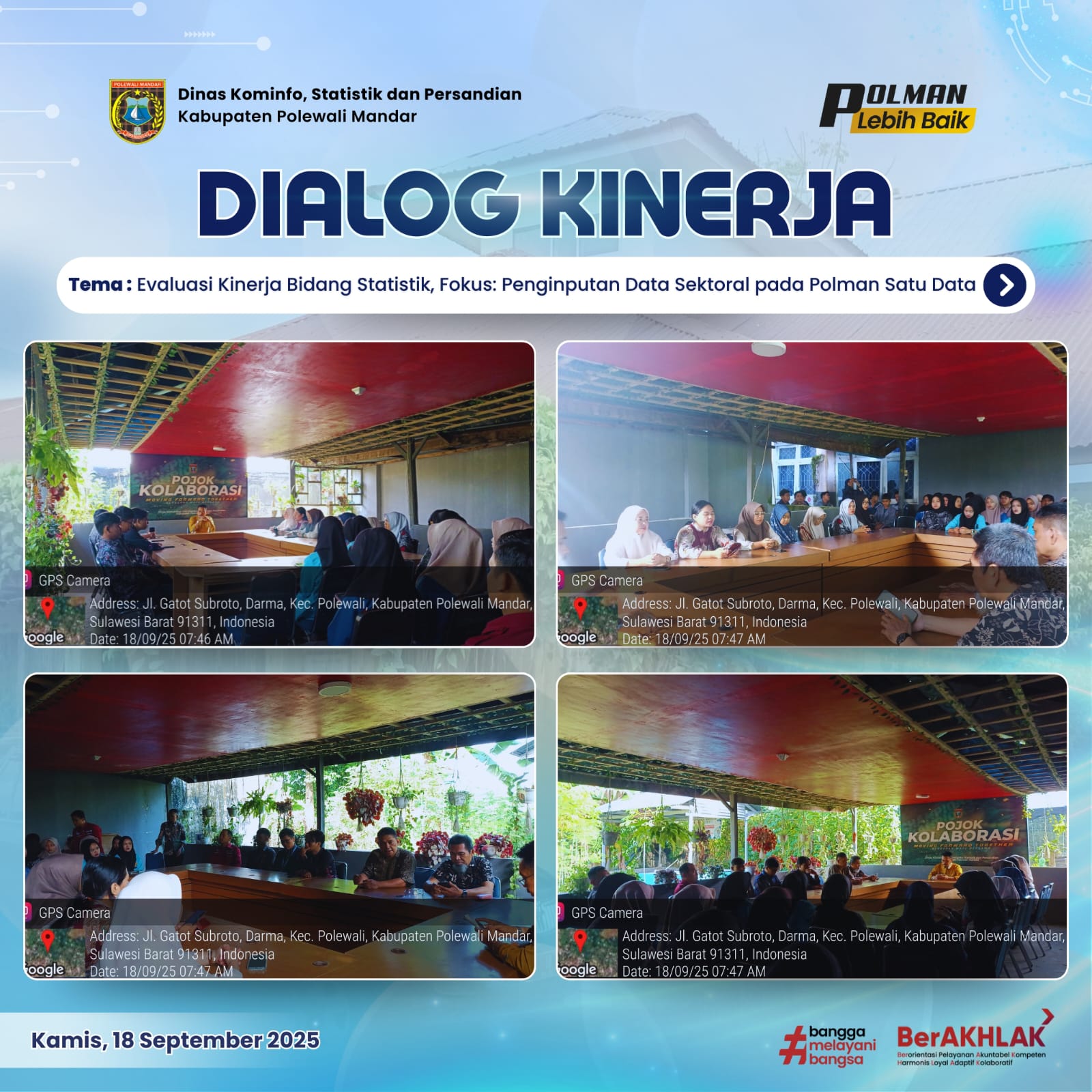 Dialog Kinerja Dinas Kominfo SP Kamis 18 September 2025