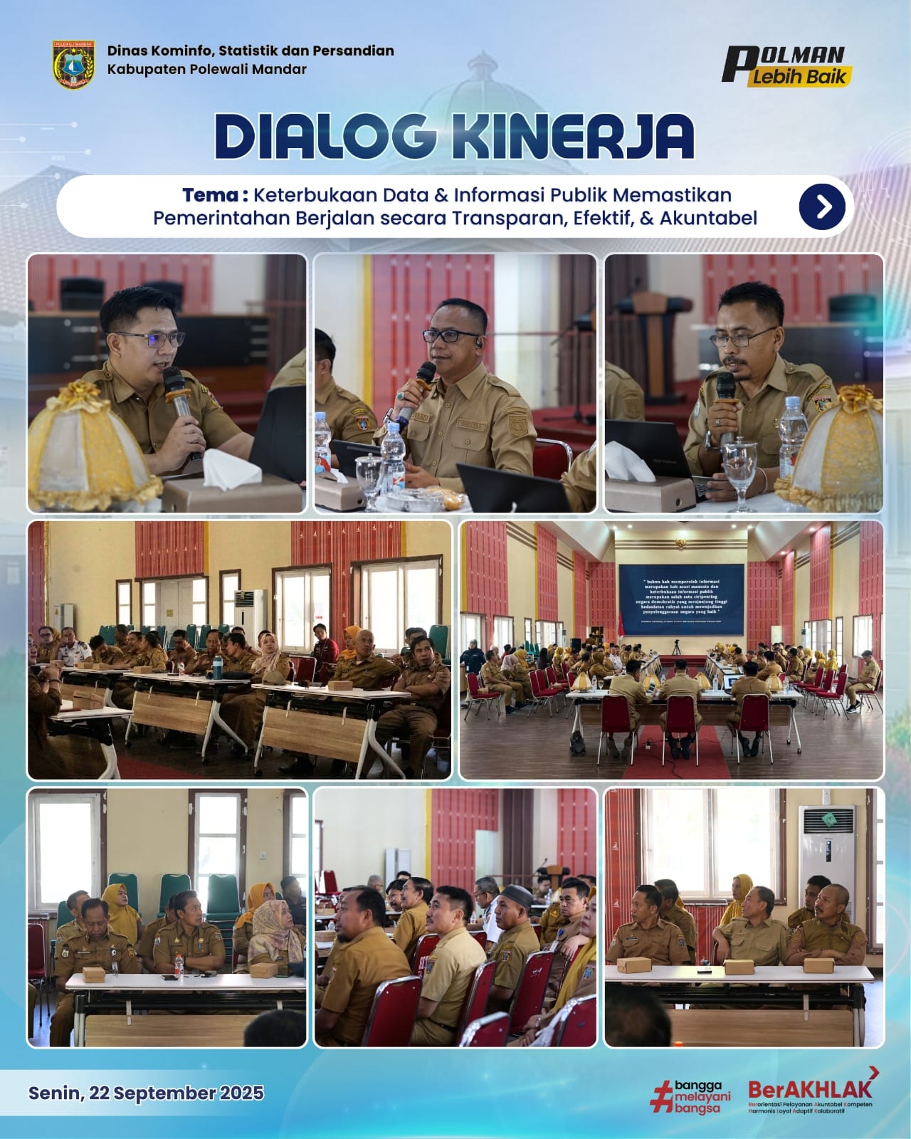 Dialog Kinerja Pemkab Polewali Mandar Senin 22 September 2025