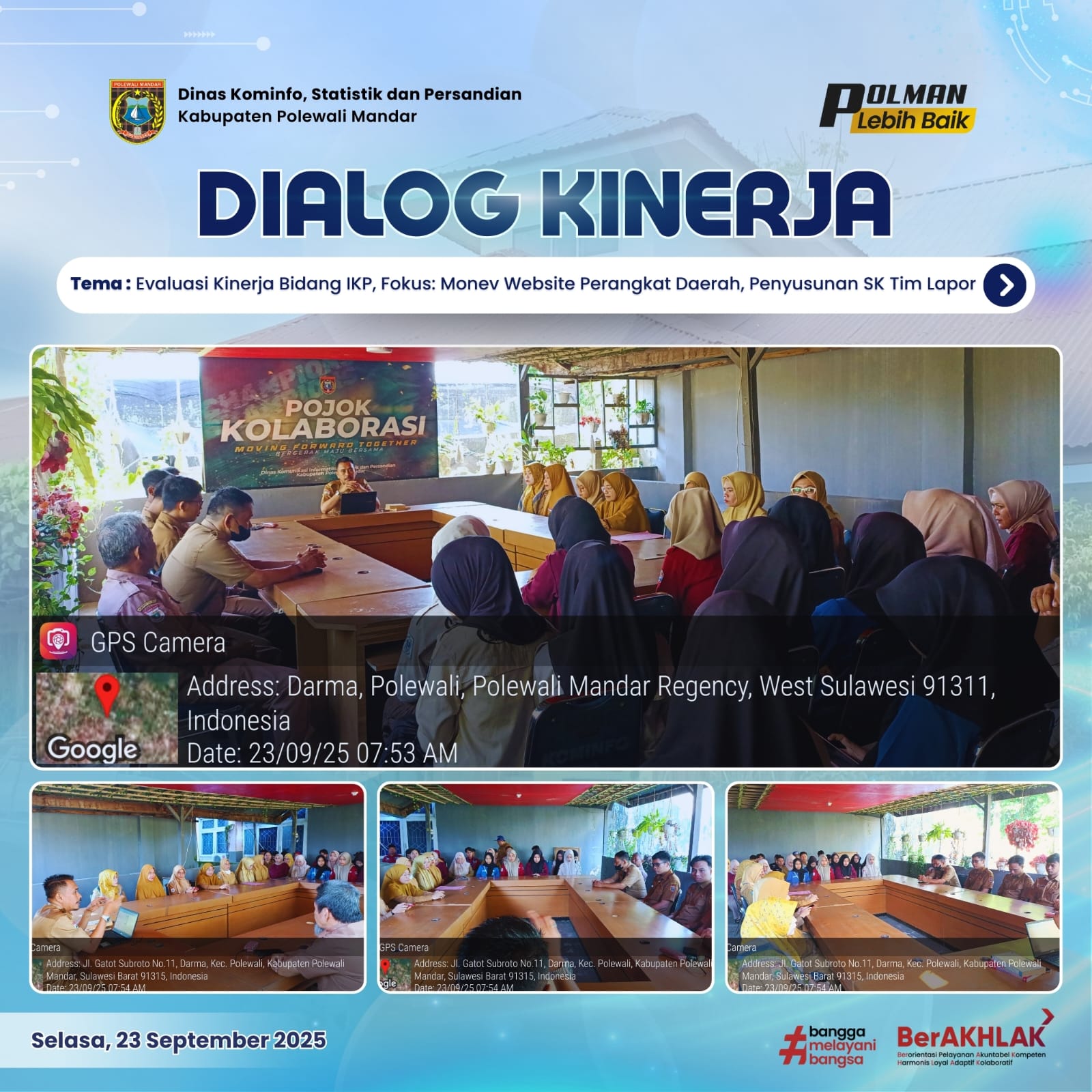 Dialog Kinerja Dinas Kominfo SP Selasa 23 September 2025