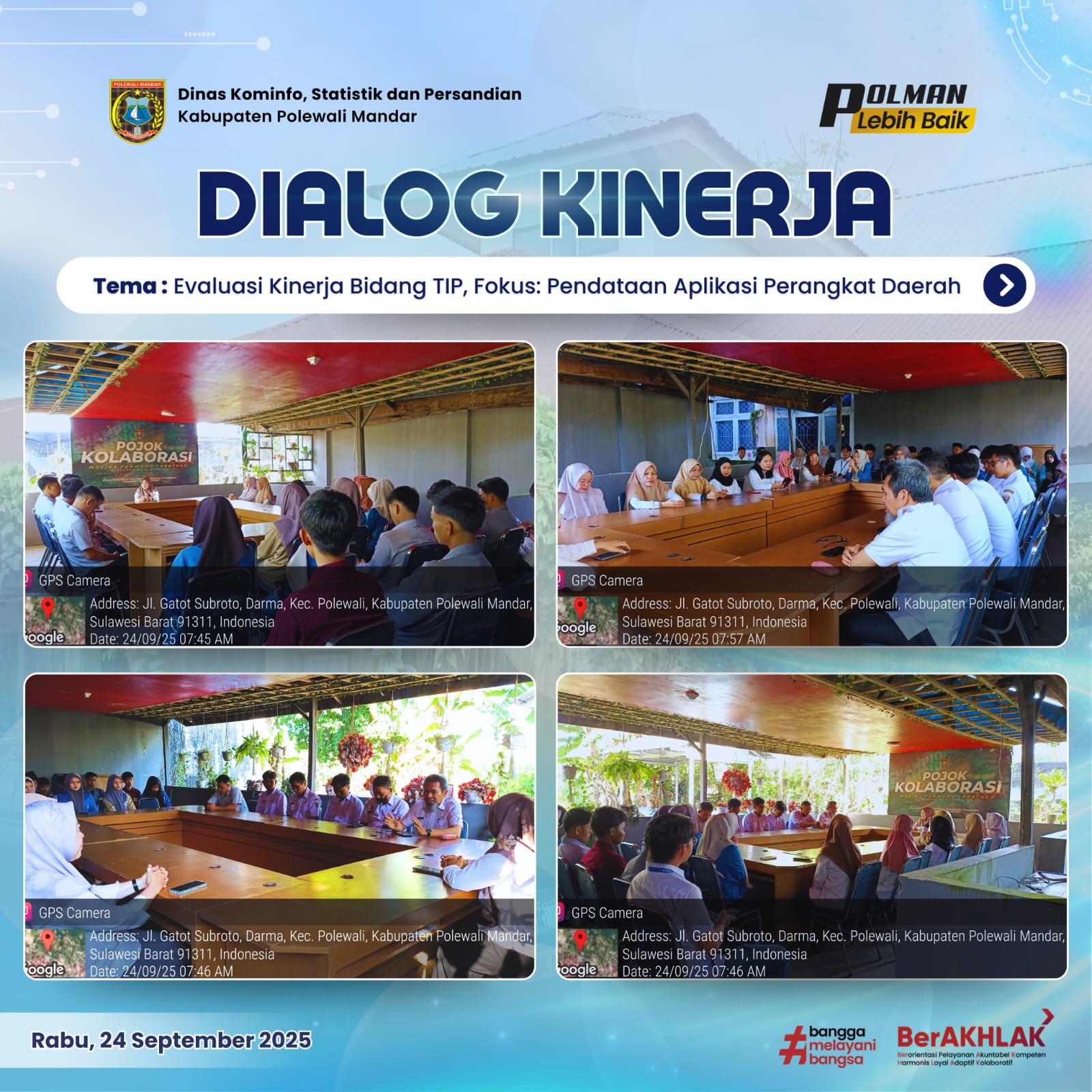 Dialog Kinerja Dinas Kominfo SP Rabu 24 September 2025