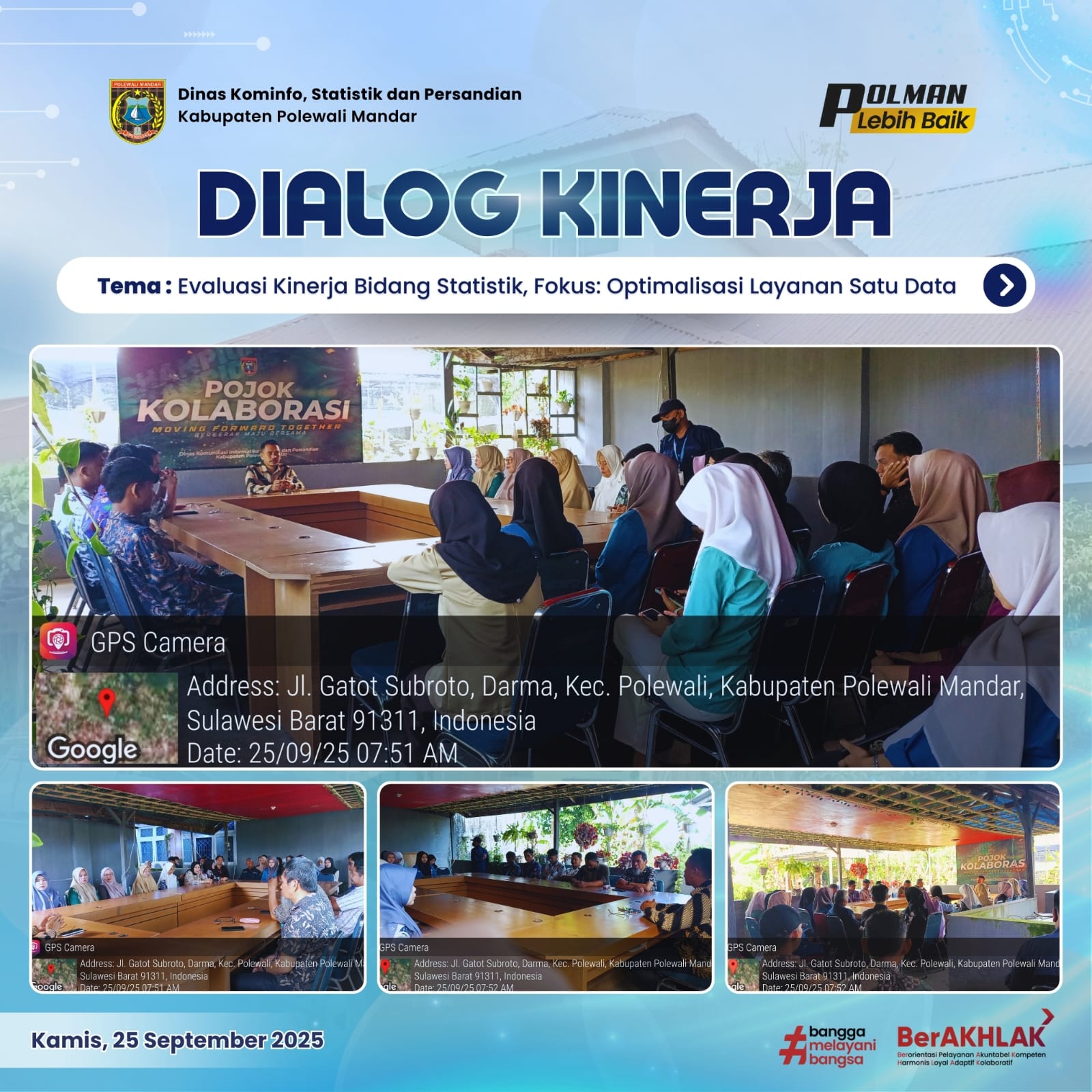 Dialog Kinerja Dinas Kominfo SP Kamis 25 September 2025