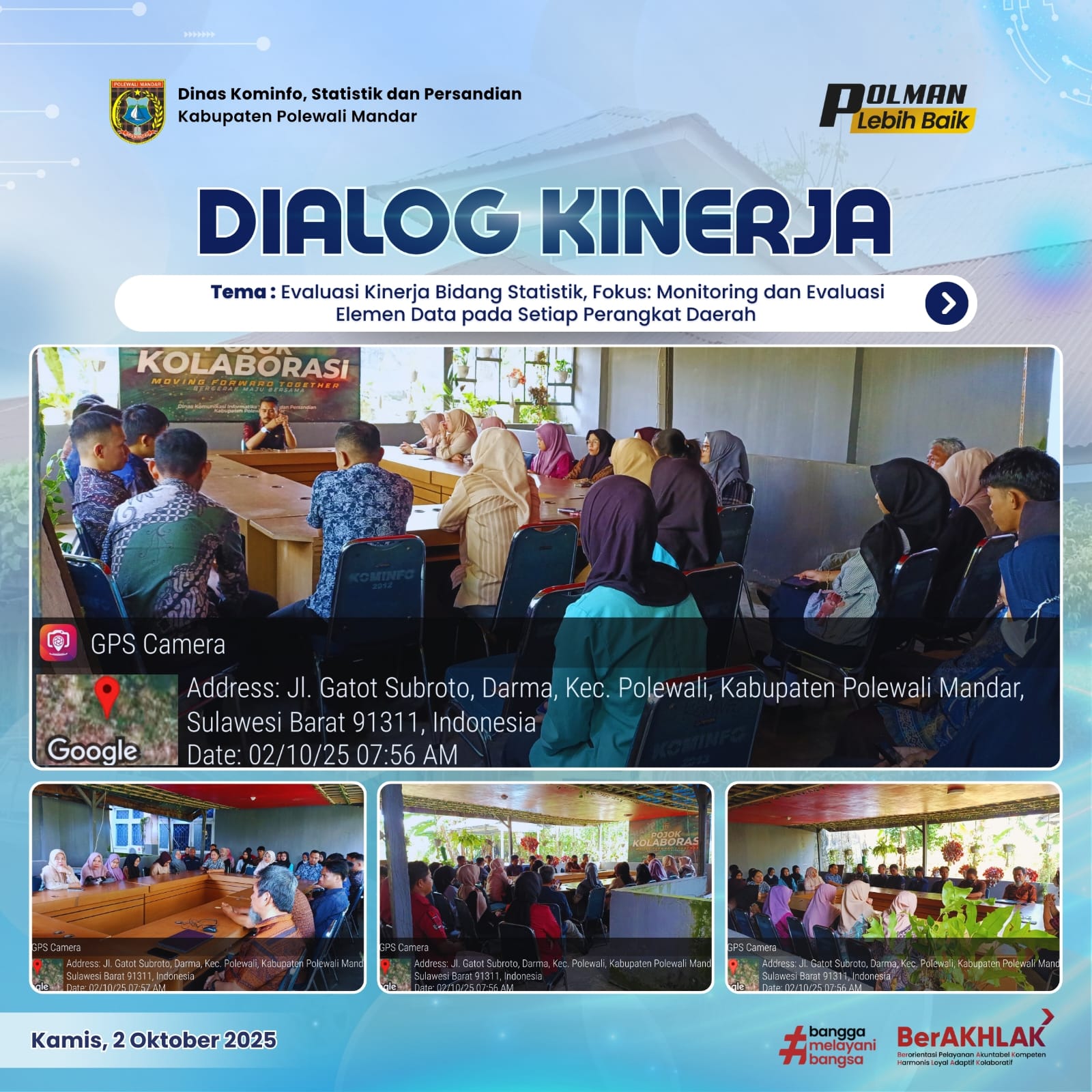 Dialog Kinerja Dinas Kominfo SP Kamis 02 Oktober 2025