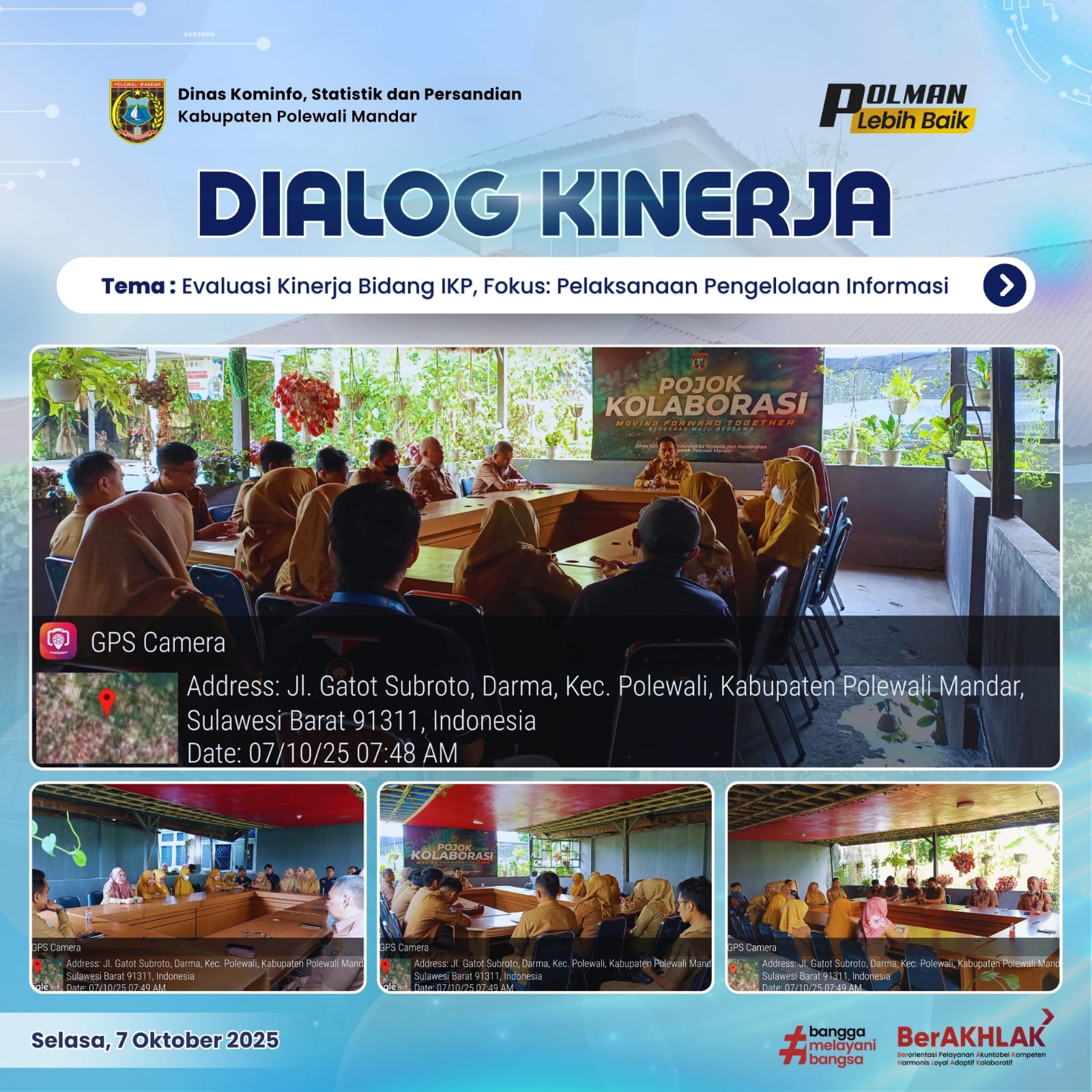 Dialog Kinerja Dinas Kominfo SP Selasa 07 Oktober 2025