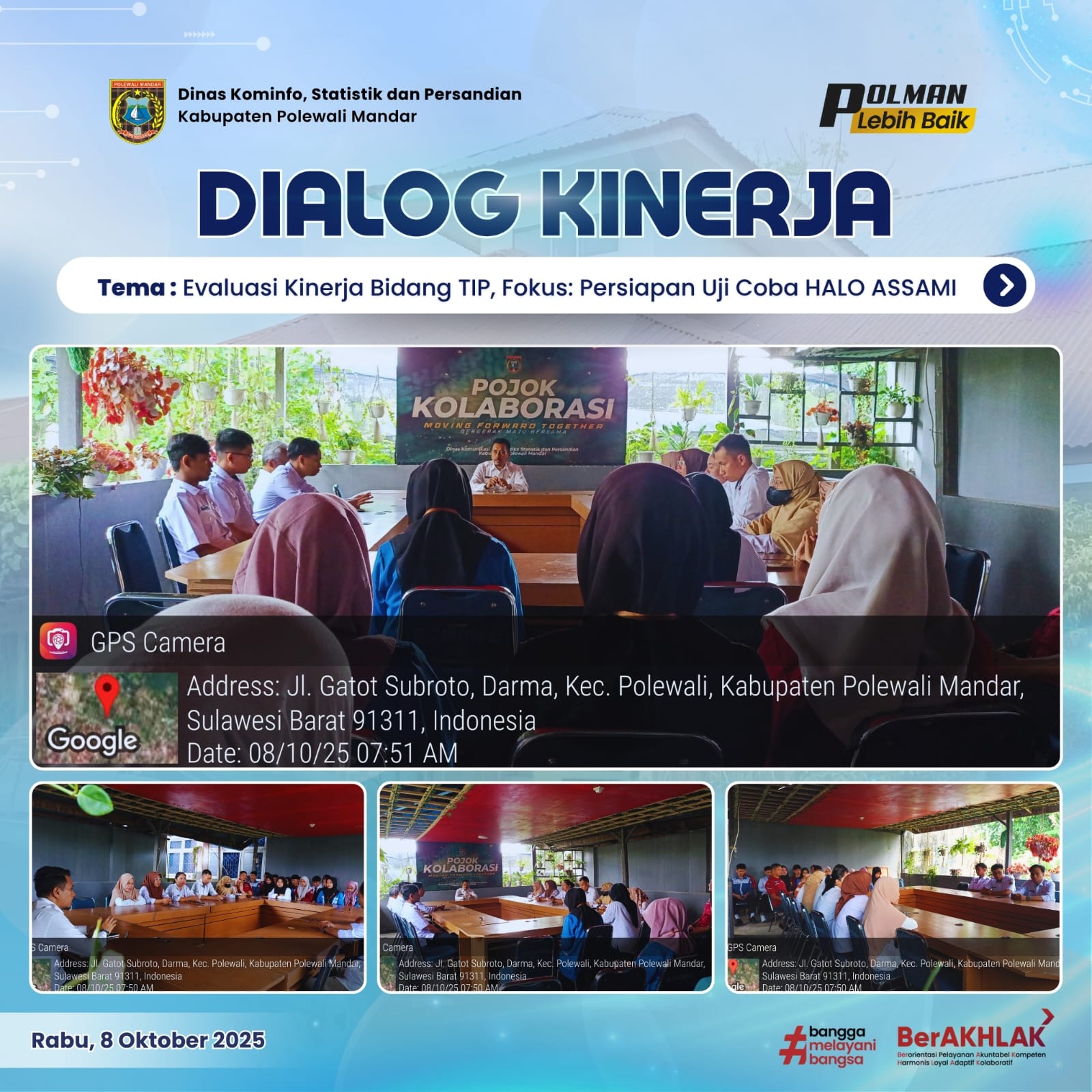 Dialog Kinerja Dinas Kominfo SP Rabu 08 Oktober 2025