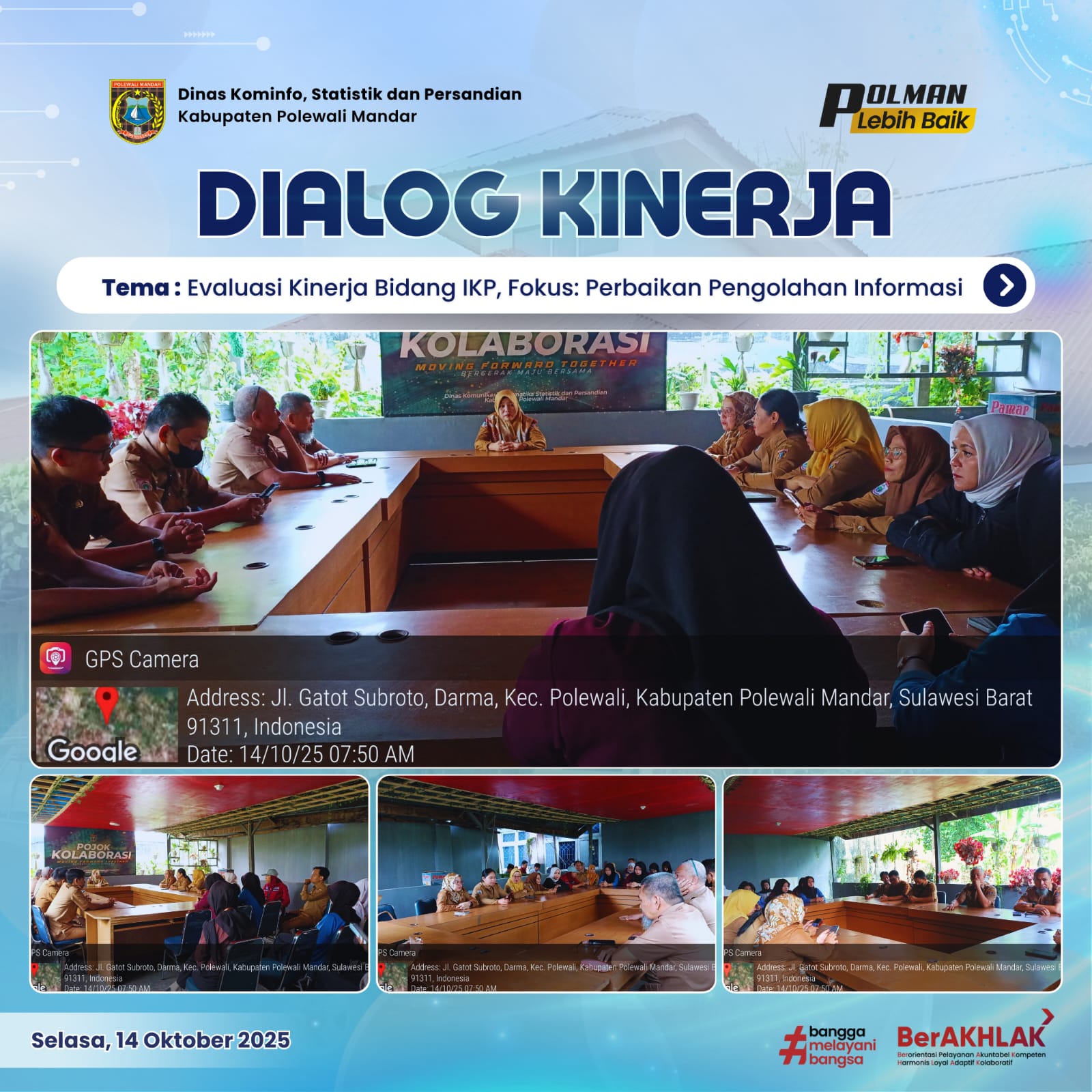 Dialog Kinerja Dinas Kominfo SP Selasa 14 Oktober 2025