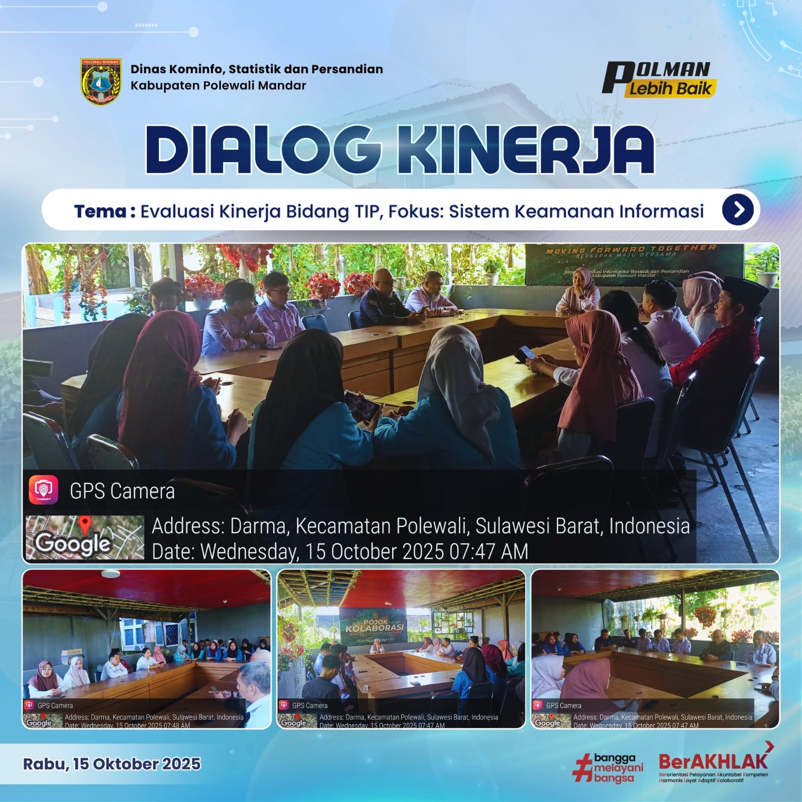 Dialog Kinerja Dinas Kominfo SP Rabu 15 Oktober 2025
