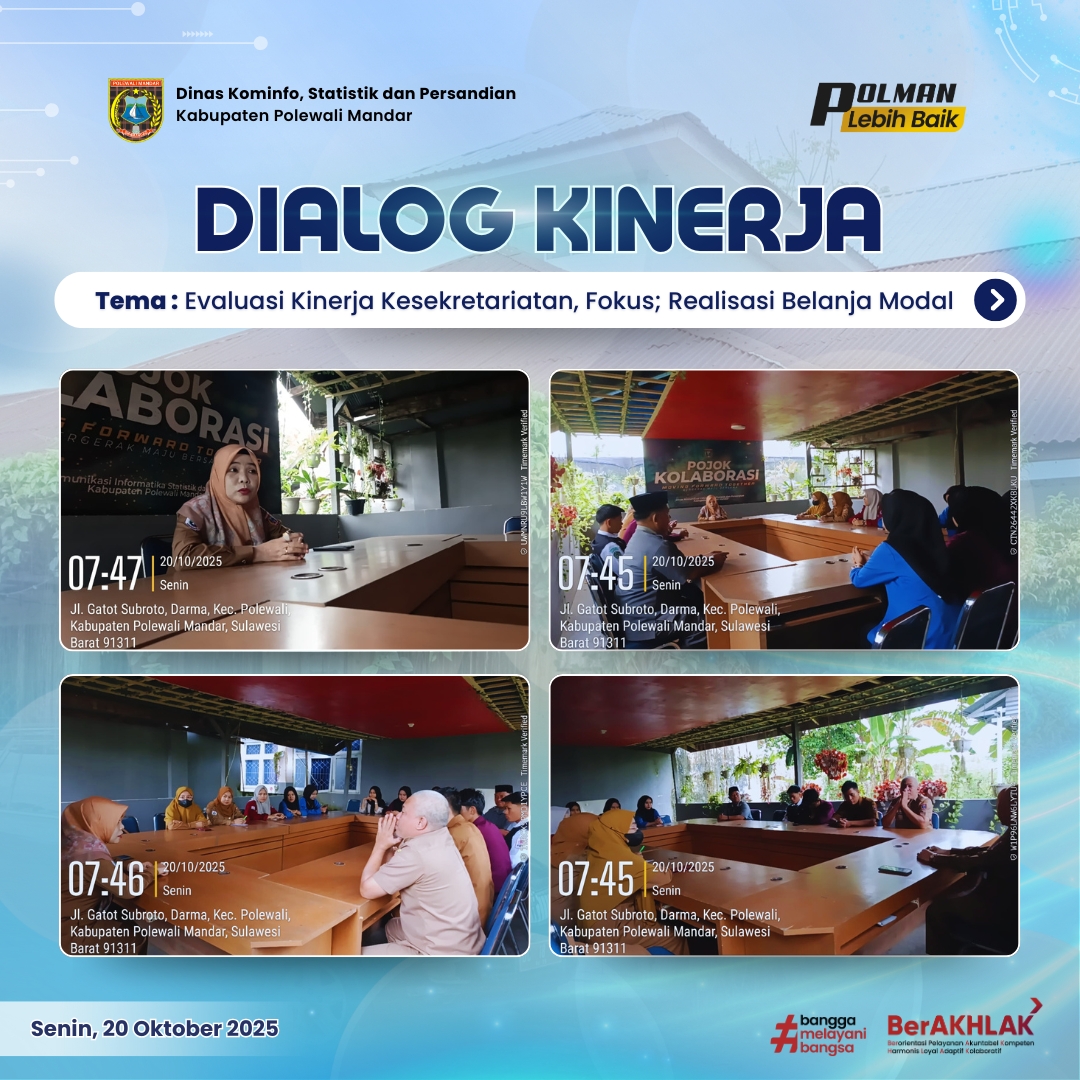 Dialog Kinerja Dinas Kominfo SP Senin 20 Oktober 2025